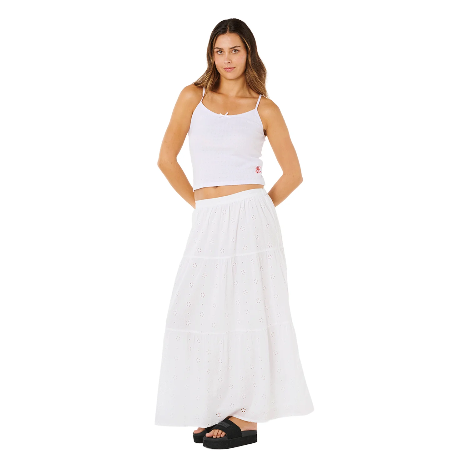 Rip Curl Women's Poolside Tank Optical White - Image 5