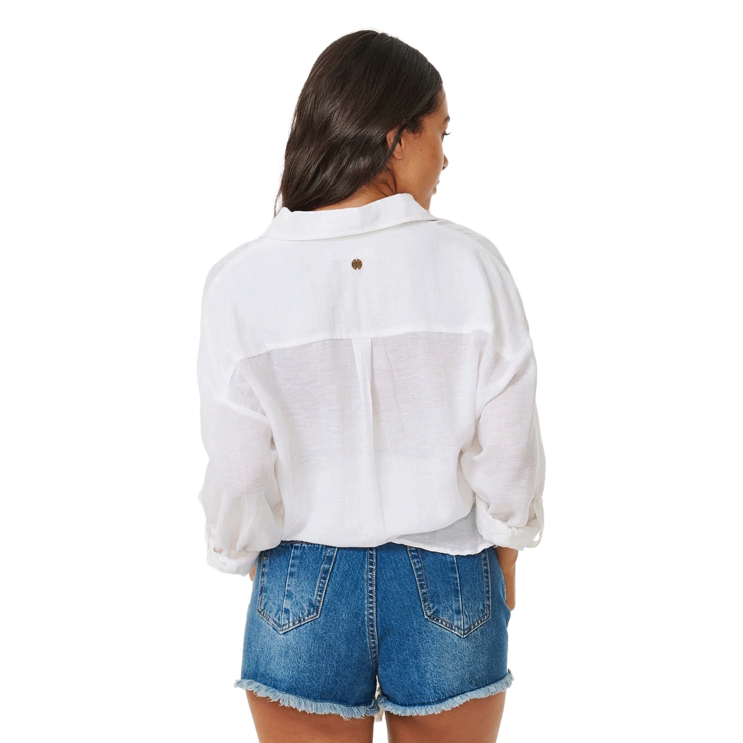 Rip Curl Women's Premium Surf Holiday Shirt White - Image 3