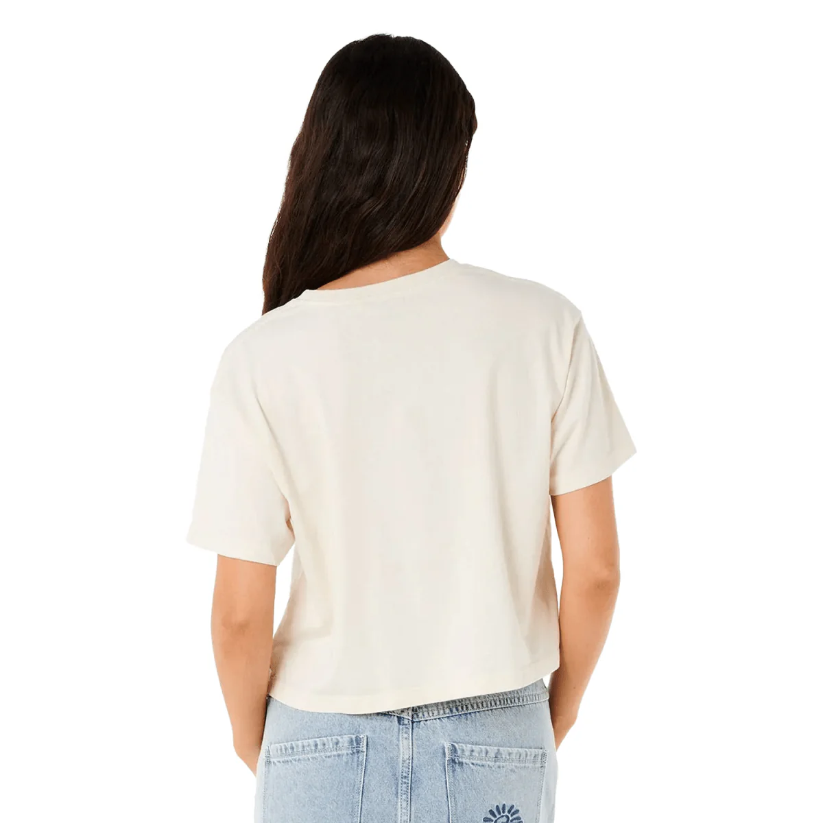 Rip Curl Women's Tokens Crop T-Shirt Bone - Image 2