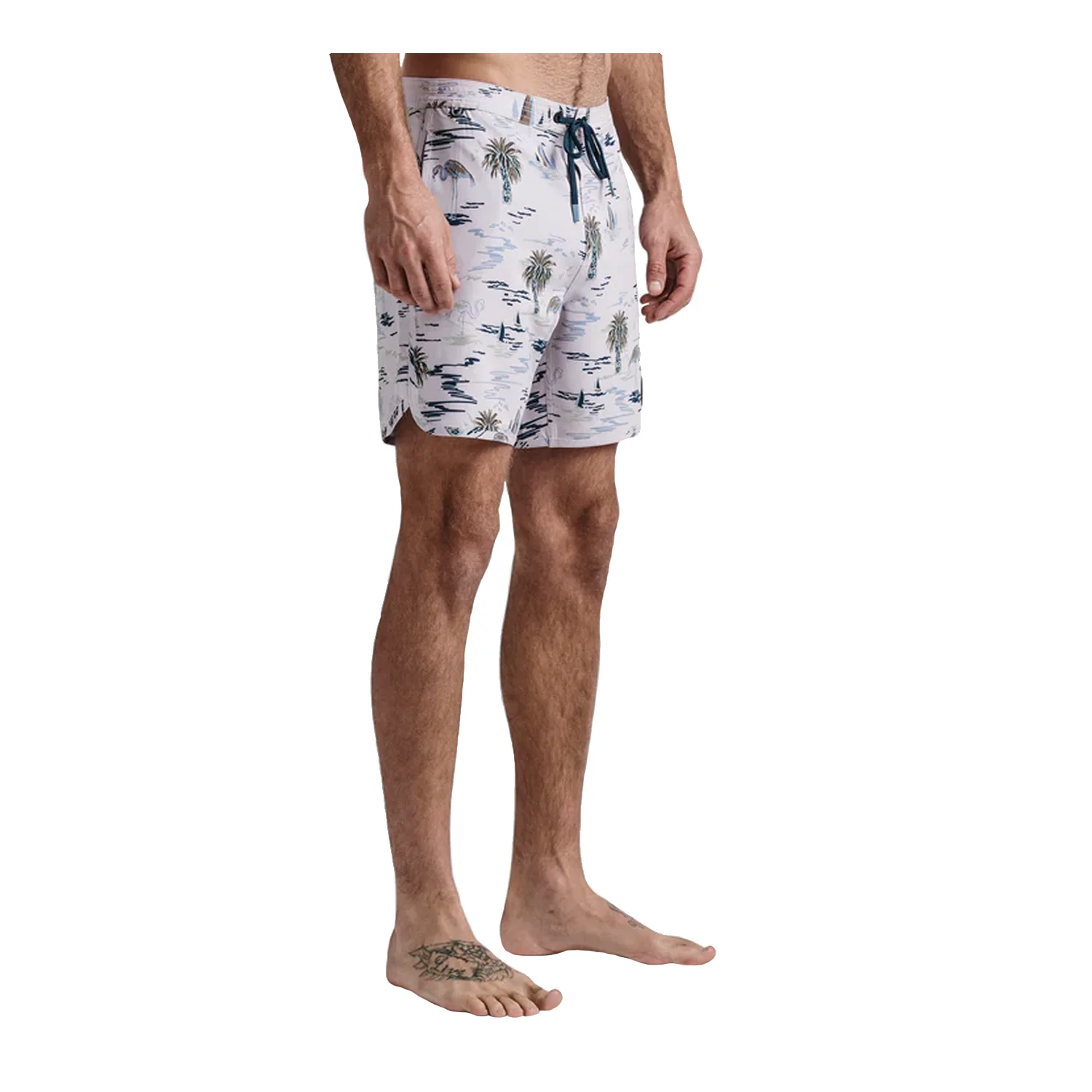 Roark Men's Chiller 17" Scallop Boardshort Laguna Dusty Lilac - Image 2