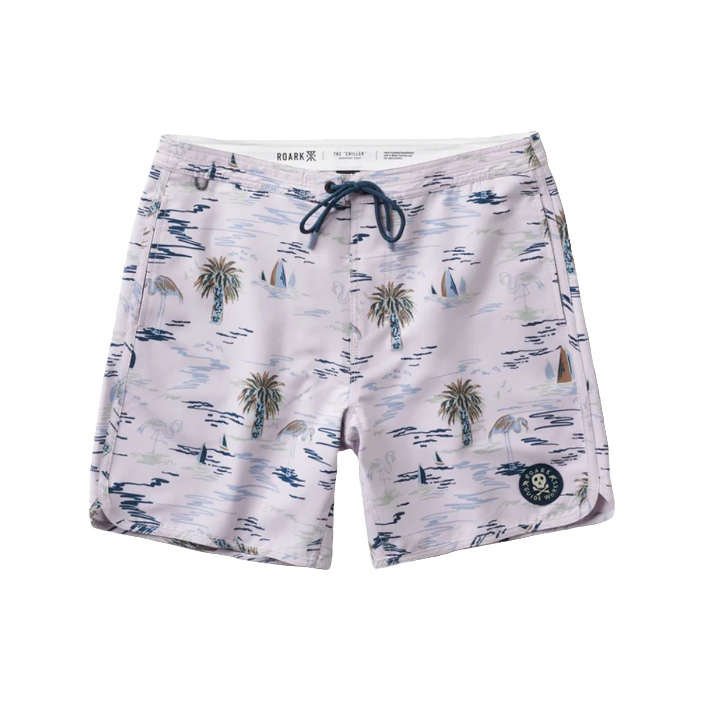 Roark Men's Chiller 17" Scallop Boardshort Laguna Dusty Lilac - Image 4