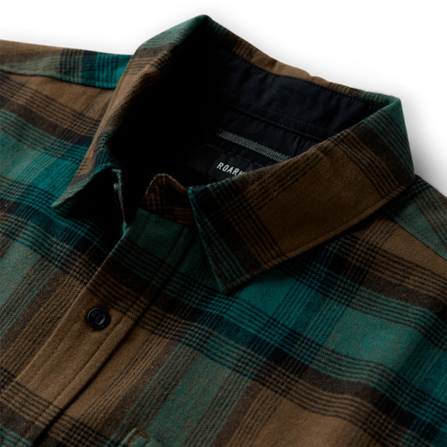 Roark Men's Crossroads Flannel Shirt Mushroom - Image 3