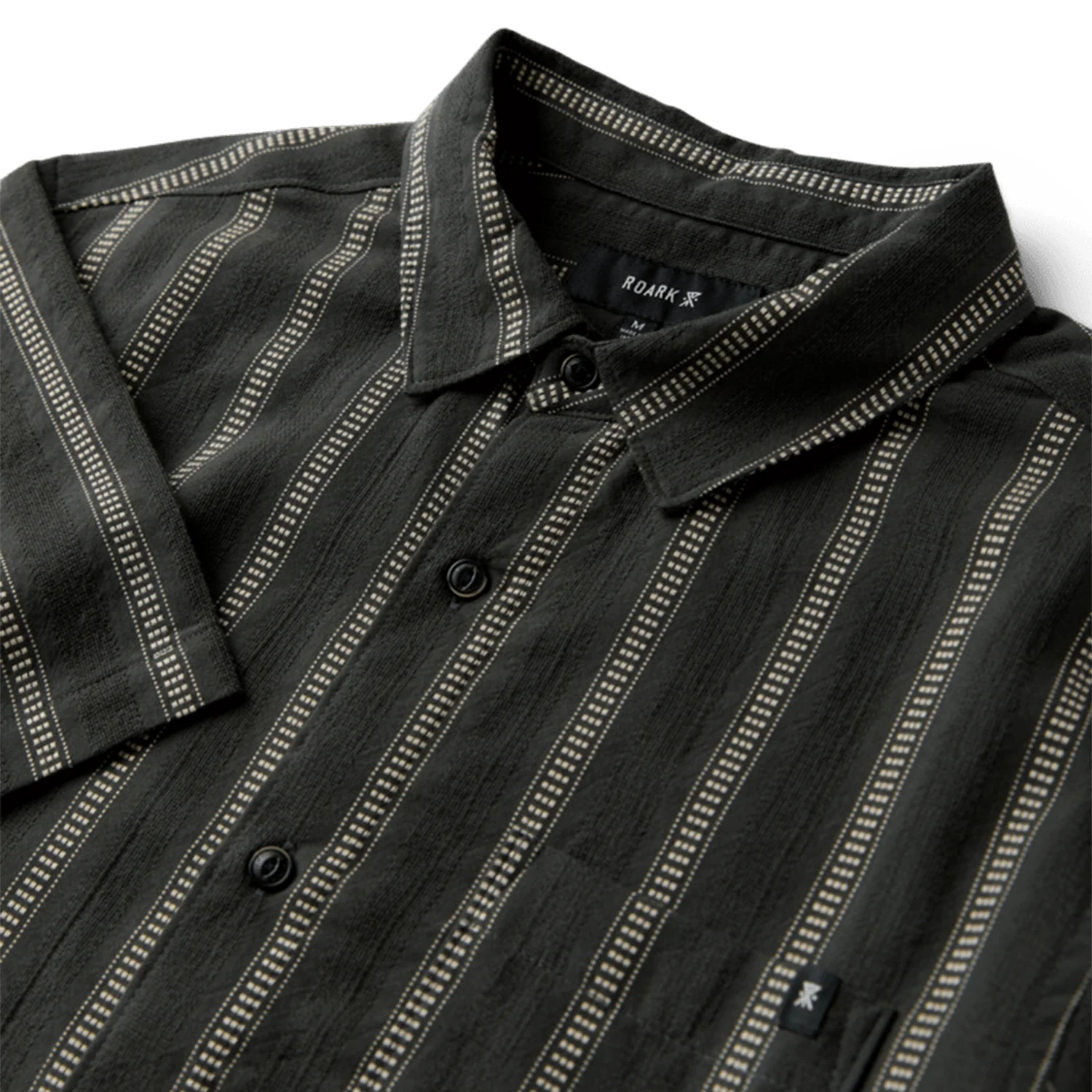 Roark Men's Crosswinds S/S Woven Shirt Onyx - Image 3