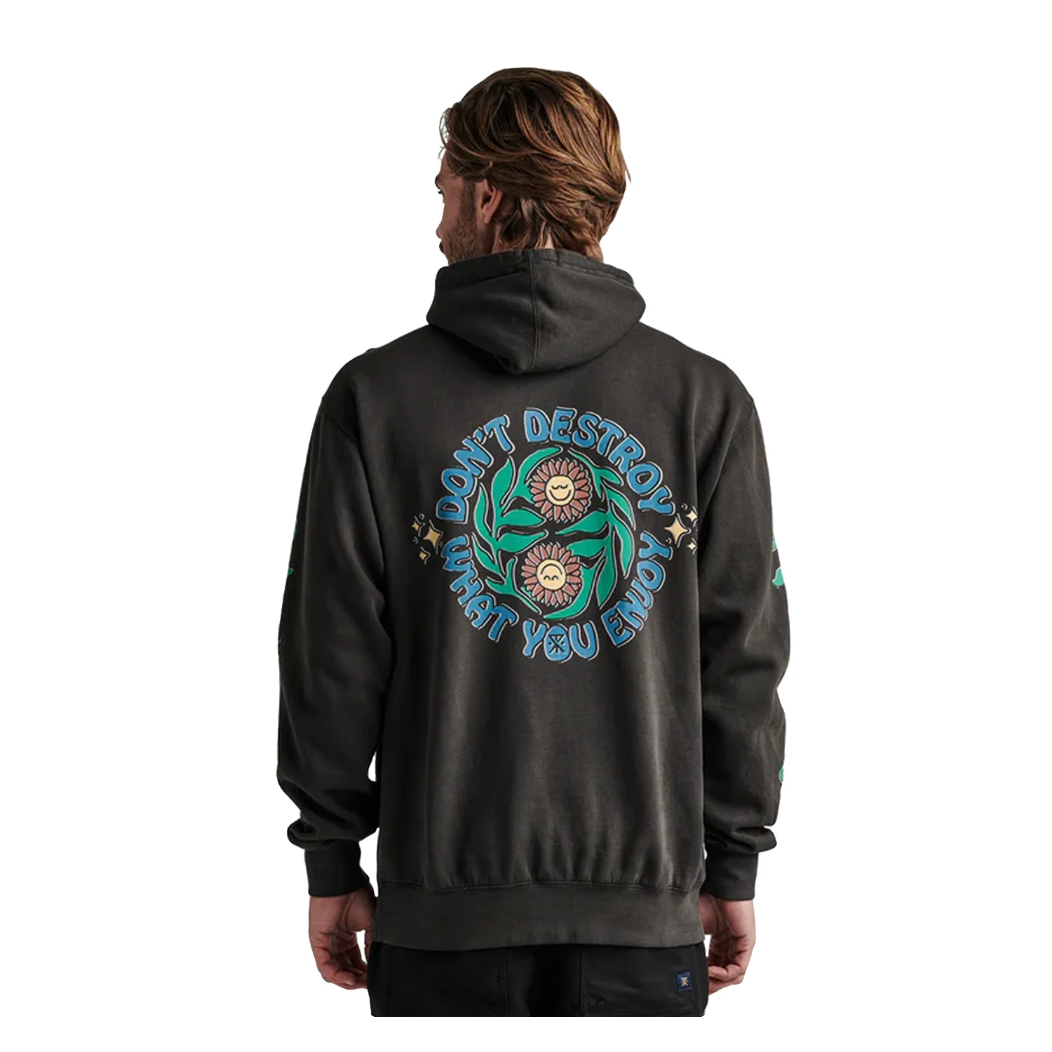 Roark Men's Destroy Enjoy Hoodie Black - Image 2