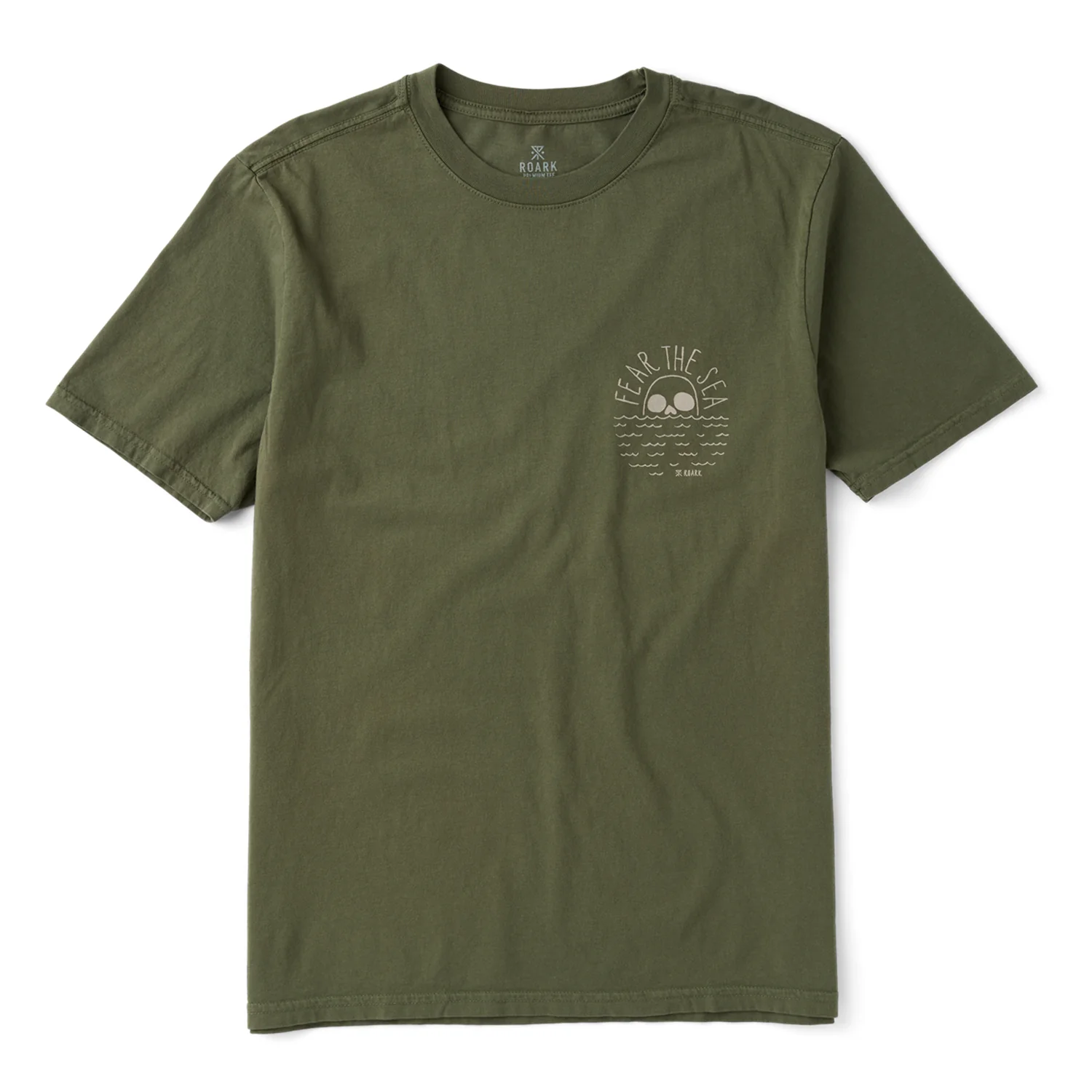 Roark Men's Fear of the Sea T Shirt Military - Image 2