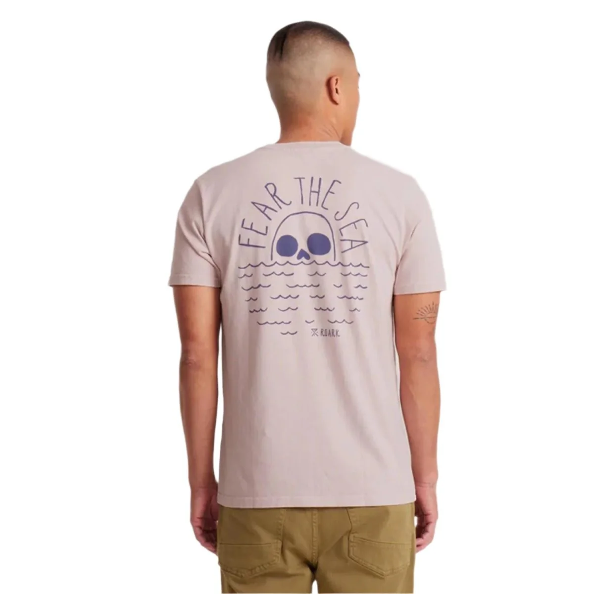 Roark Mens' Fear The Sea T-Shirt Dusty Violet - Image 2