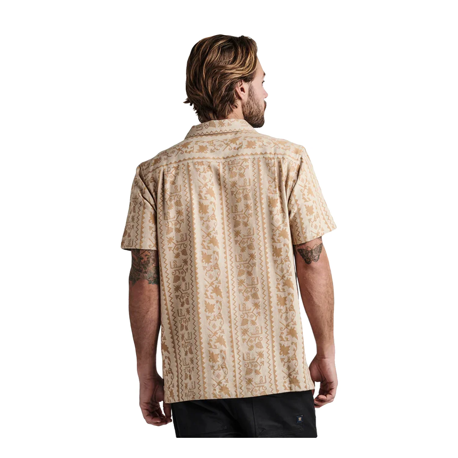 Roark Men's Gonzo S/S Woven Shirt Sarda Almond - Image 3