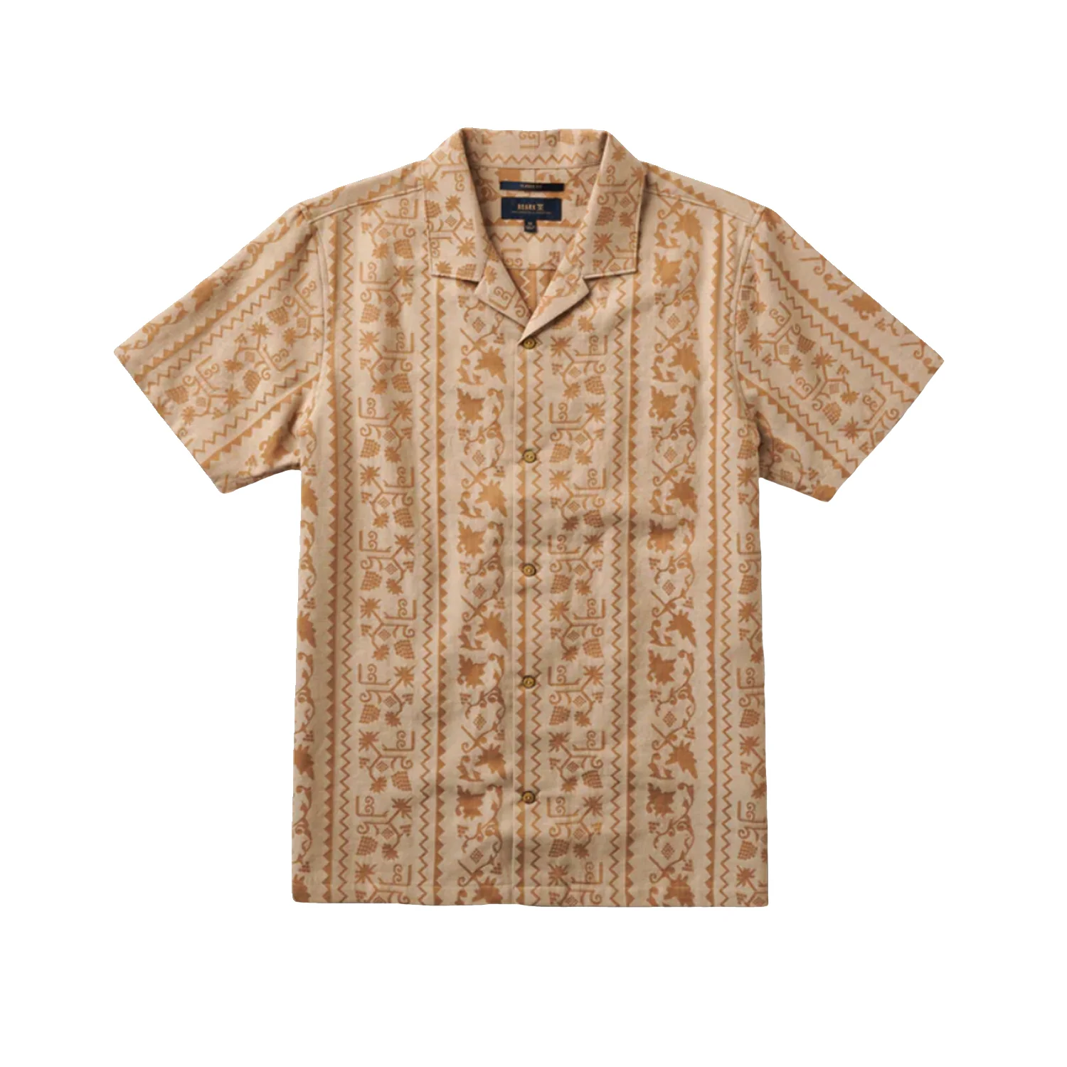 Roark Men's Gonzo S/S Woven Shirt Sarda Almond - Image 4
