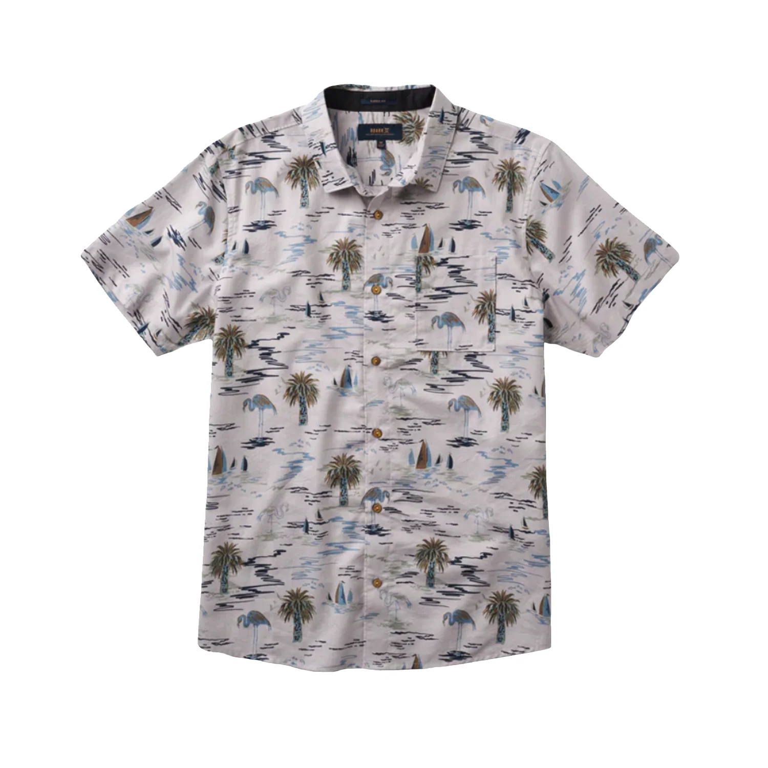 Roark Men's Journey S/S Woven Shirt Laguna Dusty lilac - Image 4