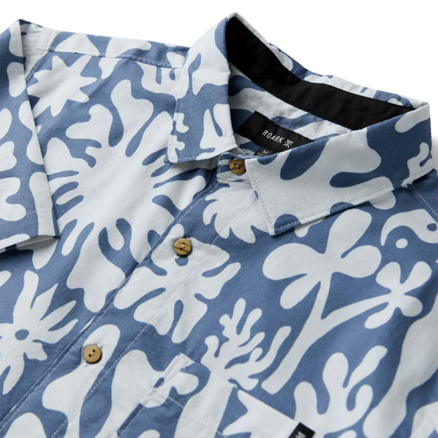 Roark Men's Journey S/S Woven Shirt Neptune - Image 3