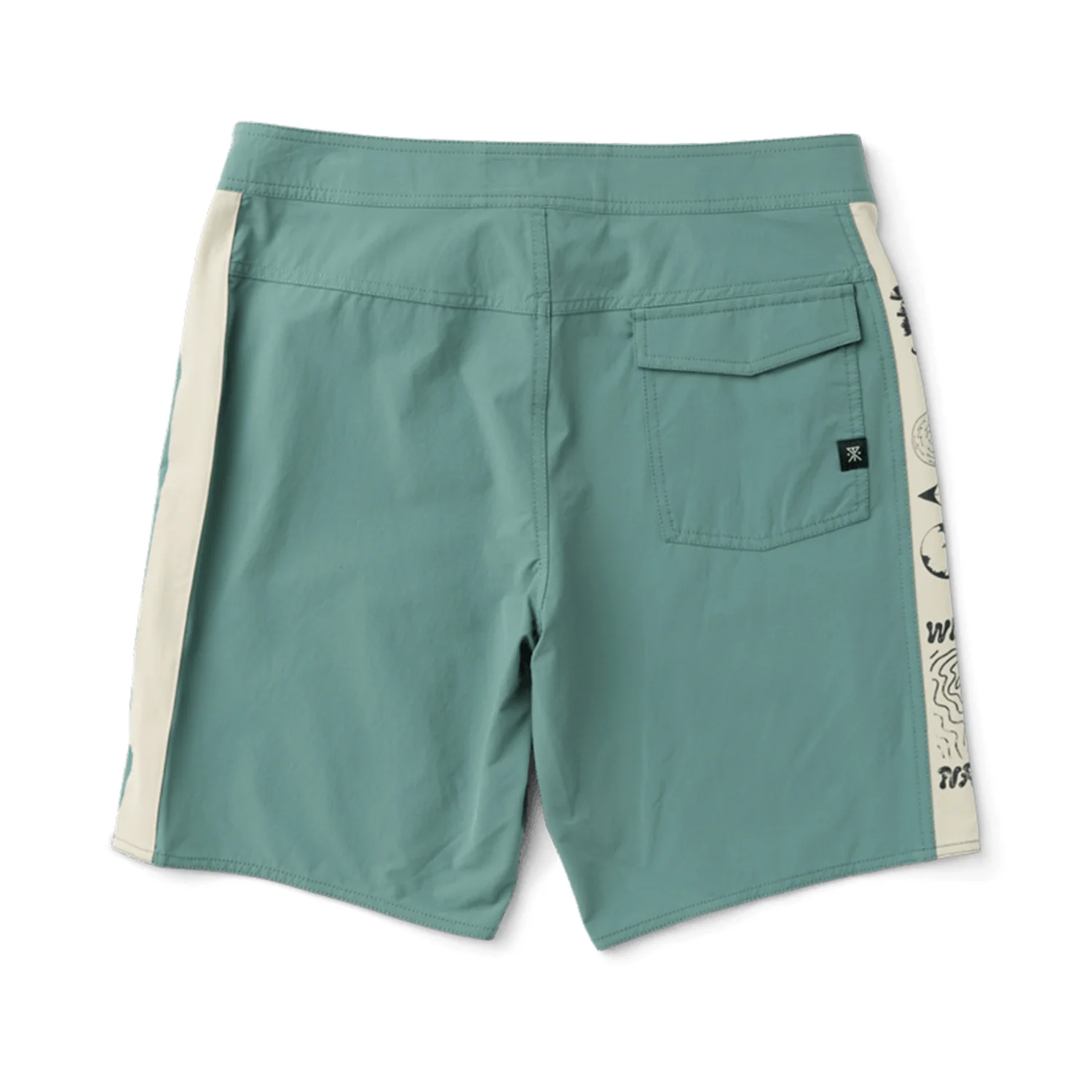 Roark Men's Passage Panel 18.5" Boardshort  Slate Green - Image 3