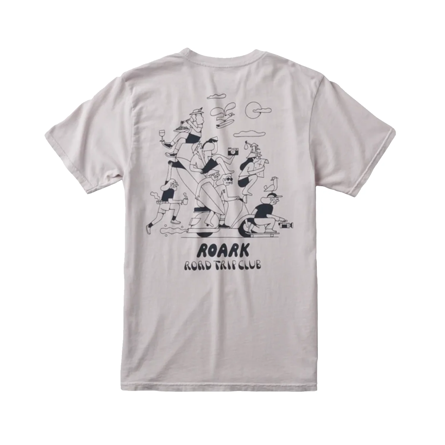 Roark Men's Roadtrip Club T Shirt Dusty Lilac - Image 3