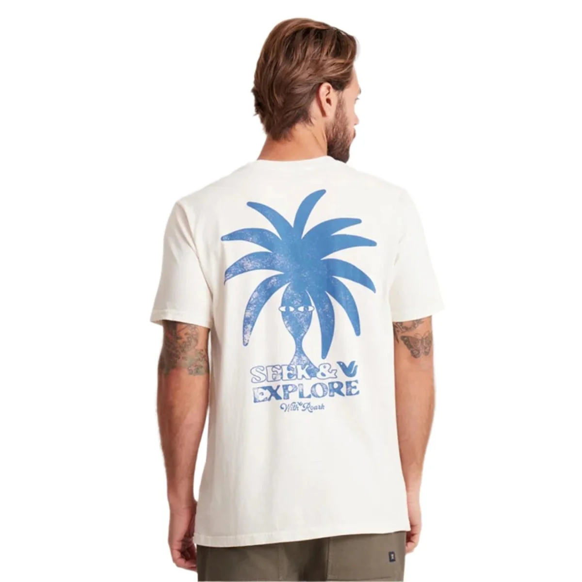 Roark Men's Seek And Explore T-Shirt Washed Off White - Image 2