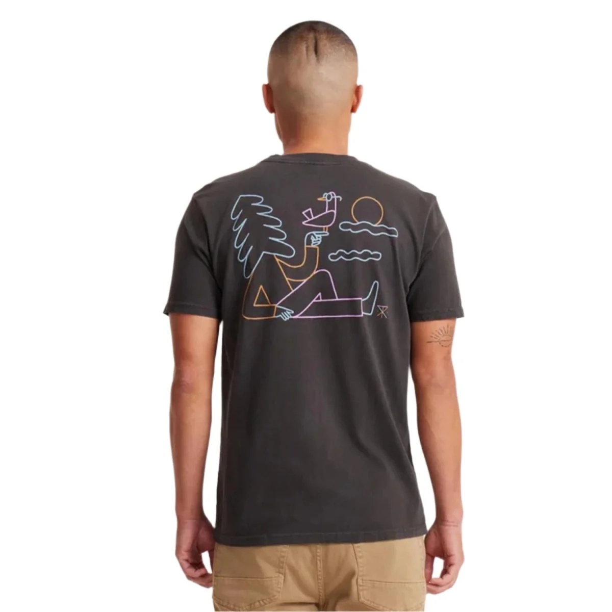 Roark Men's Unhustle T-Shirt Charcoal - Image 2