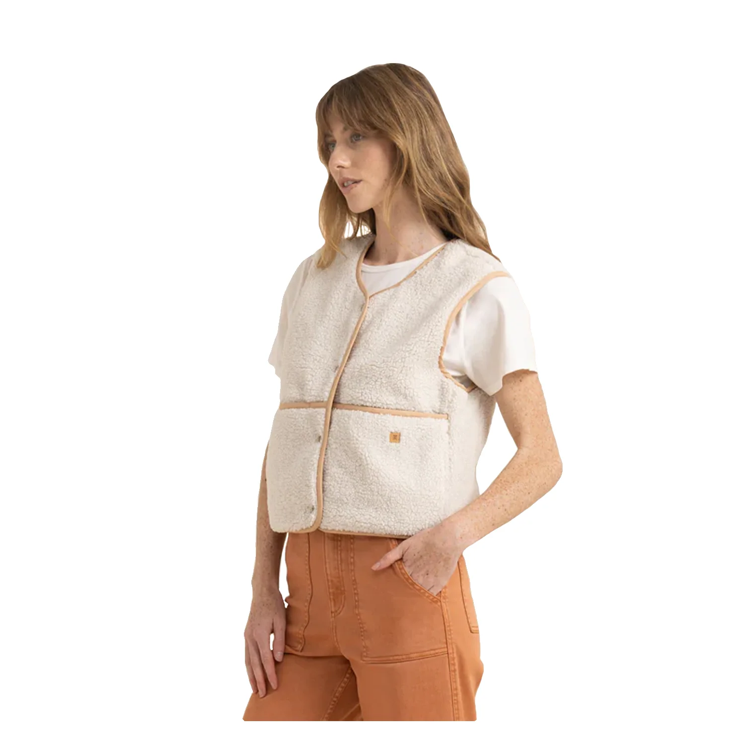 Roark Women's Bandit Vest Jacket Crema - Image 2