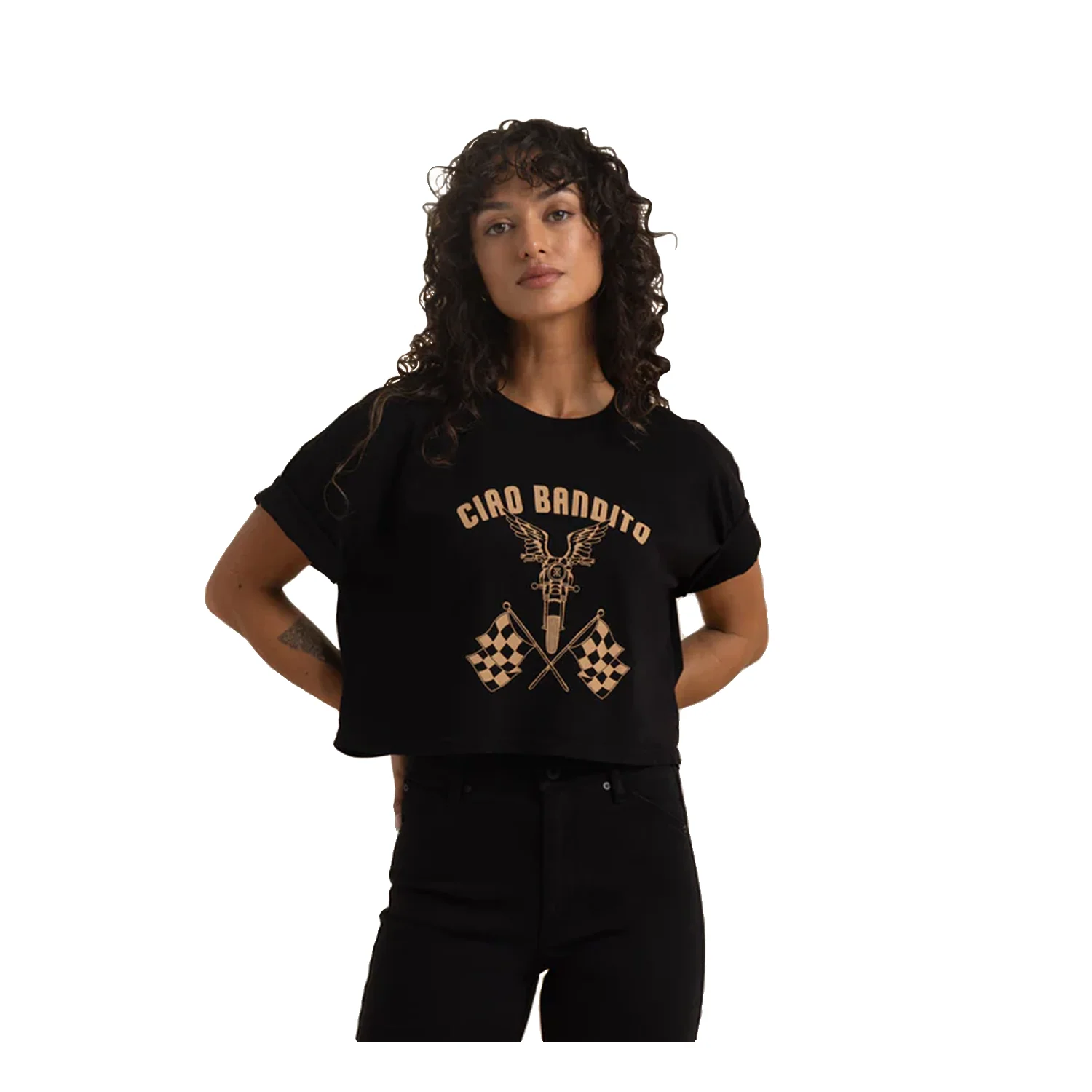 Roark Women's Ciao Cropped Boxy T Shirt Black - Image 2