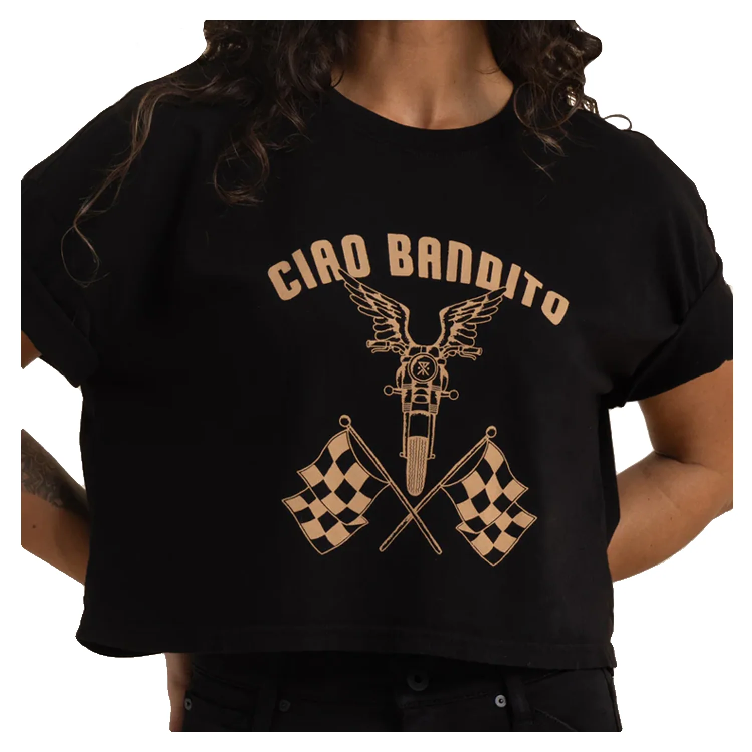 Roark Women's Ciao Cropped Boxy T Shirt Black - Image 4