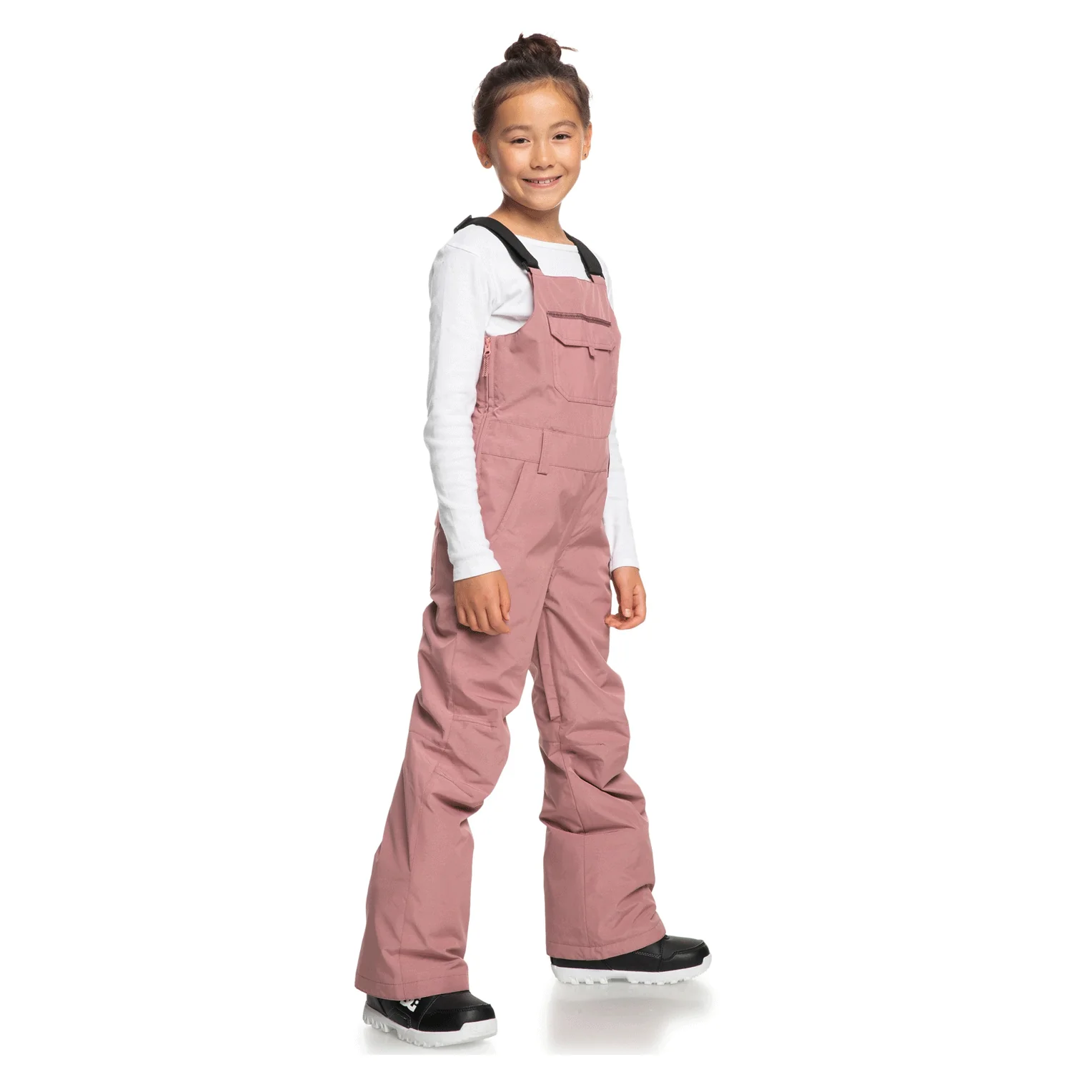 Roxy Kids Non Stop Bib Pant 2024 Dusty Rose - Image 2