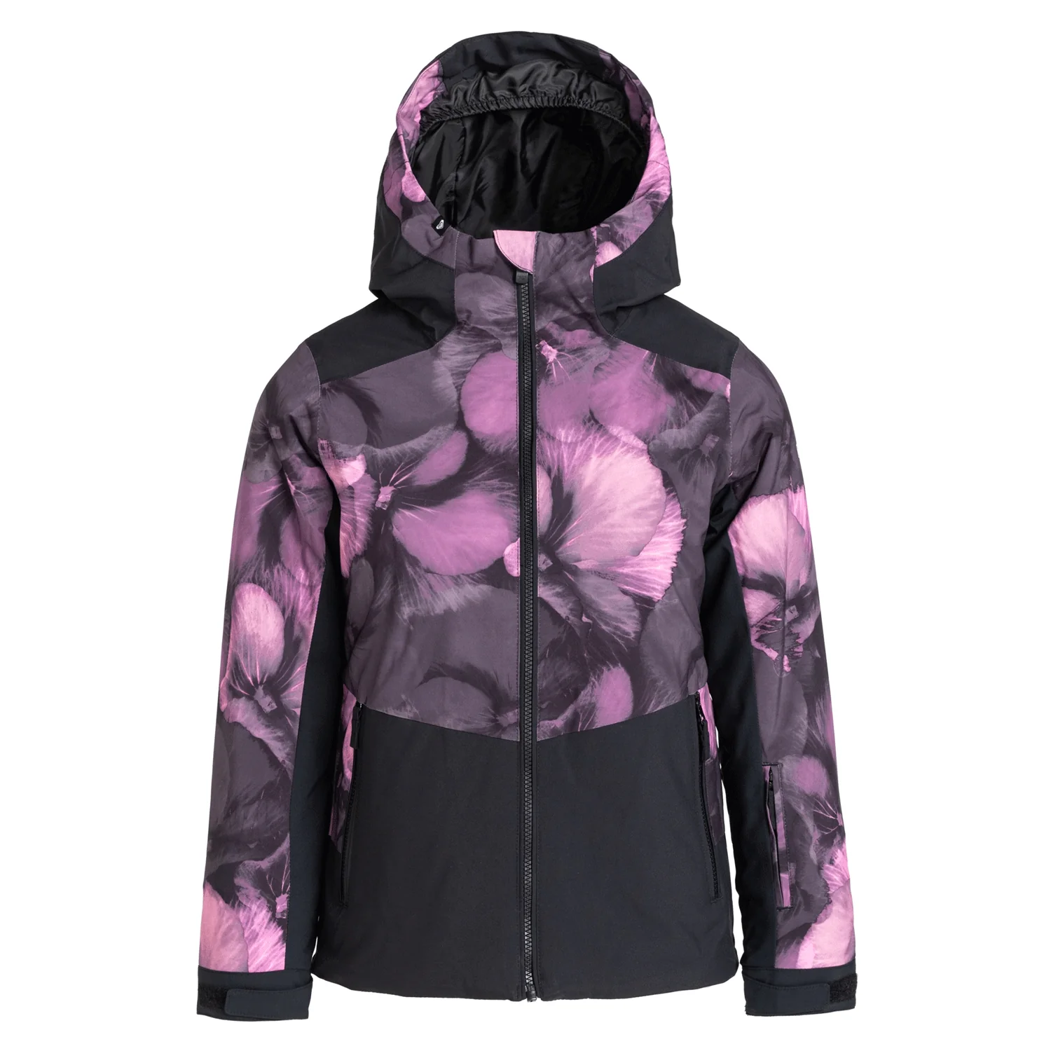 Roxy Kids Silverwinter Jacket 2024 True Black Pansy - Image 3