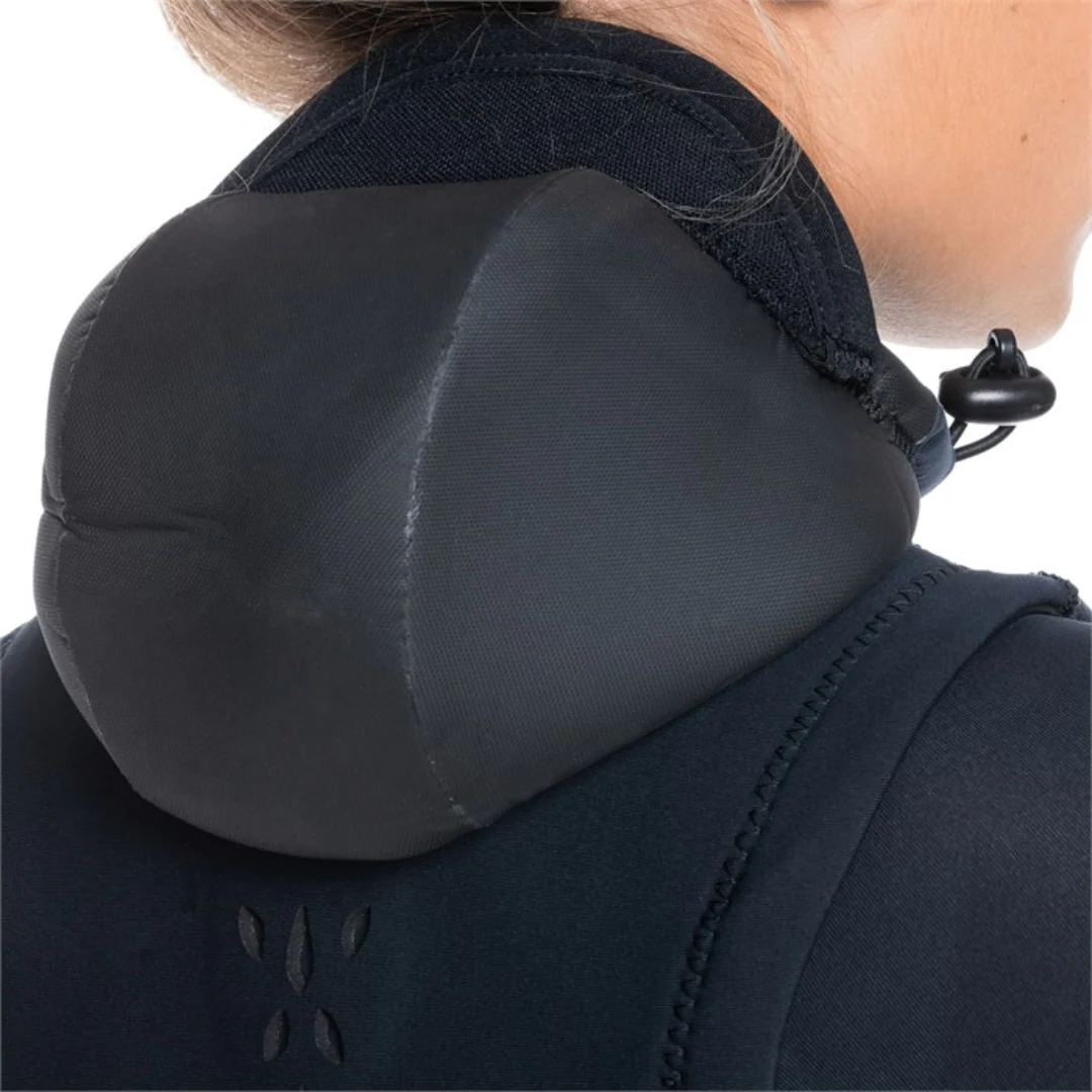 Roxy Women's Syncro 5/4/3mm Chest Zip Hooded Wetsuit Jet/ Black - Image 6