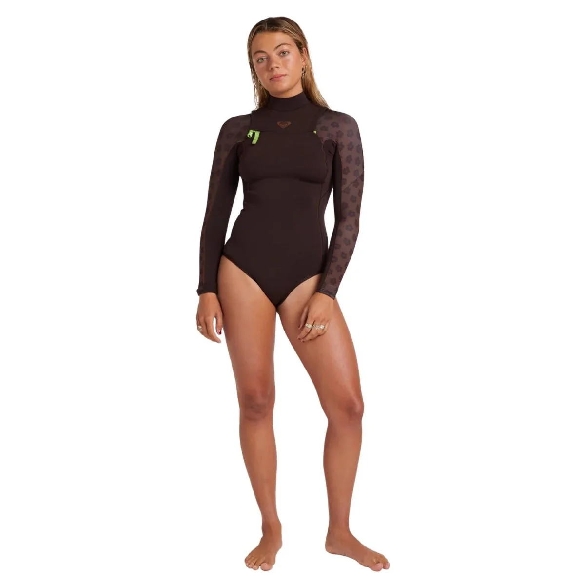 Roxy Women's 1.5 Elite XT Stretch Cheeky Full Zip Ql Spring Suit Coconut Shell - Image 3