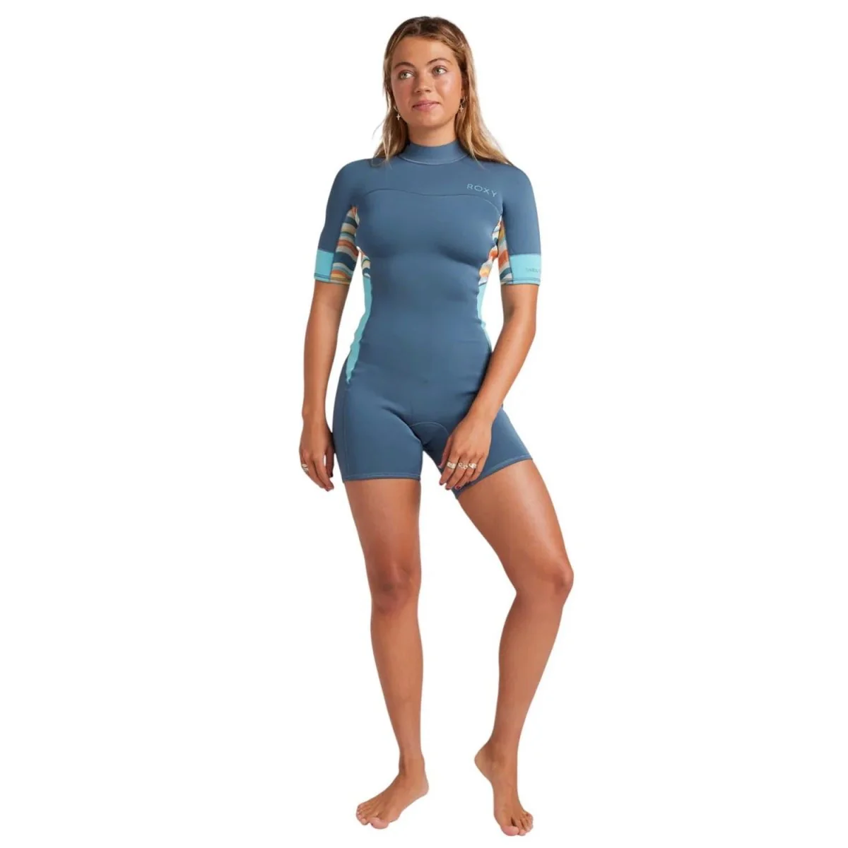 Roxy Women's 2.0 Swell Series S/S Back Zip Qlock Spring Suit Starglazer - Image 3