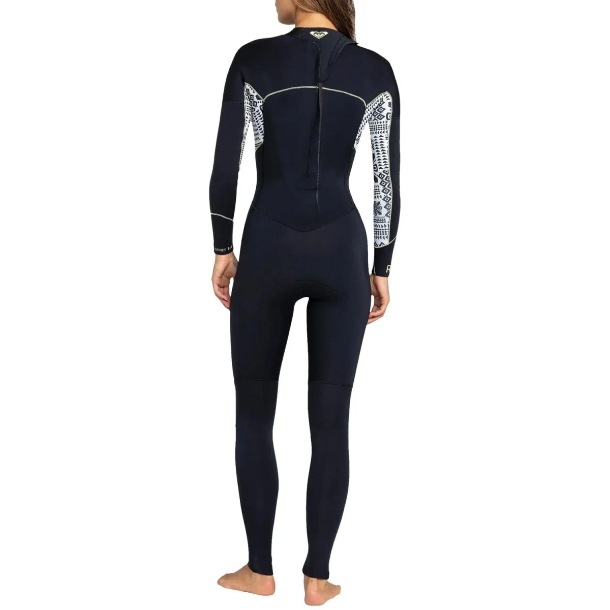 Roxy Women's 4/3 Swell Series Back Zip GBS Wetsuit Egret Mo Rockin Vibes - Image 2