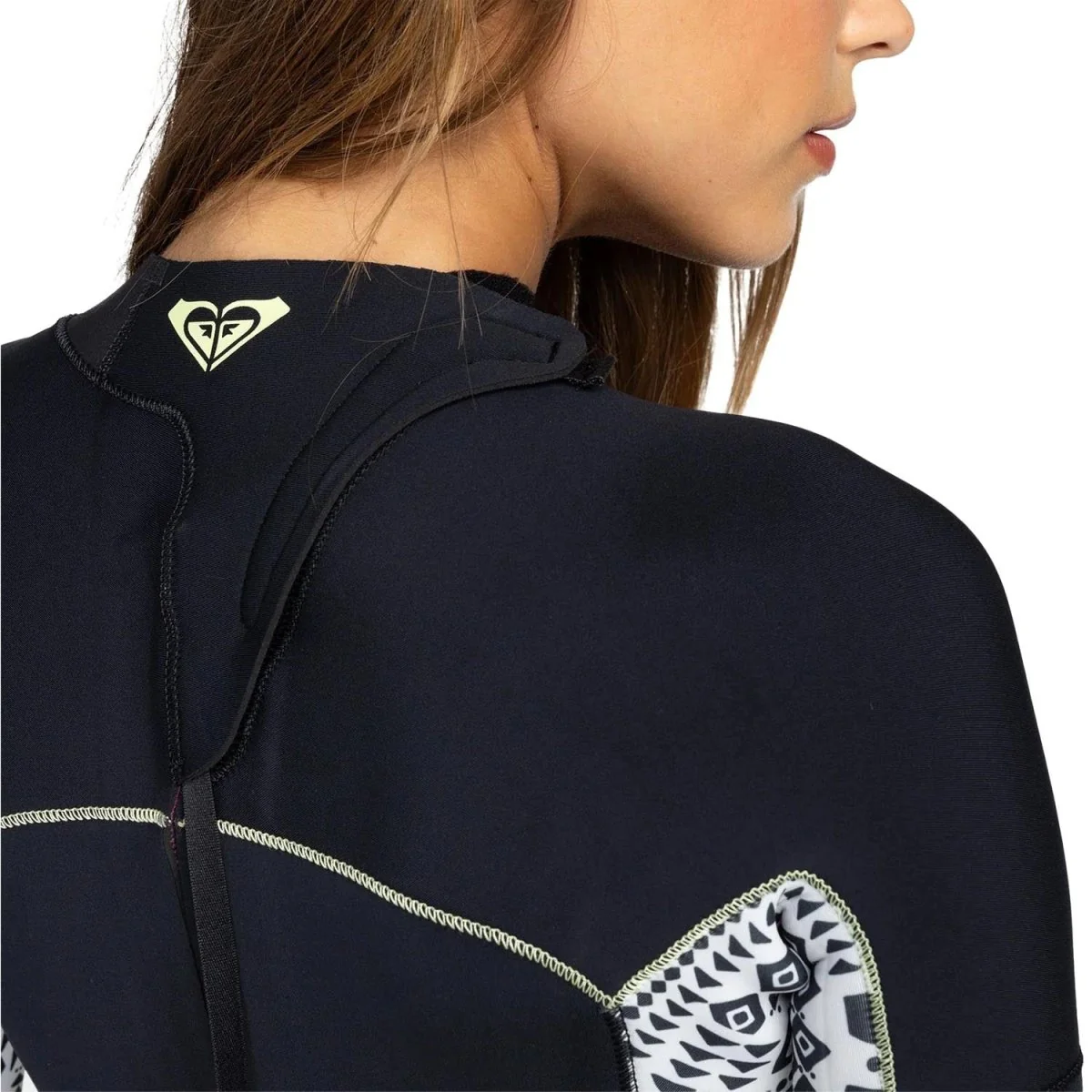 Roxy Women's 4/3 Swell Series Back Zip GBS Wetsuit Egret Mo Rockin Vibes - Image 4