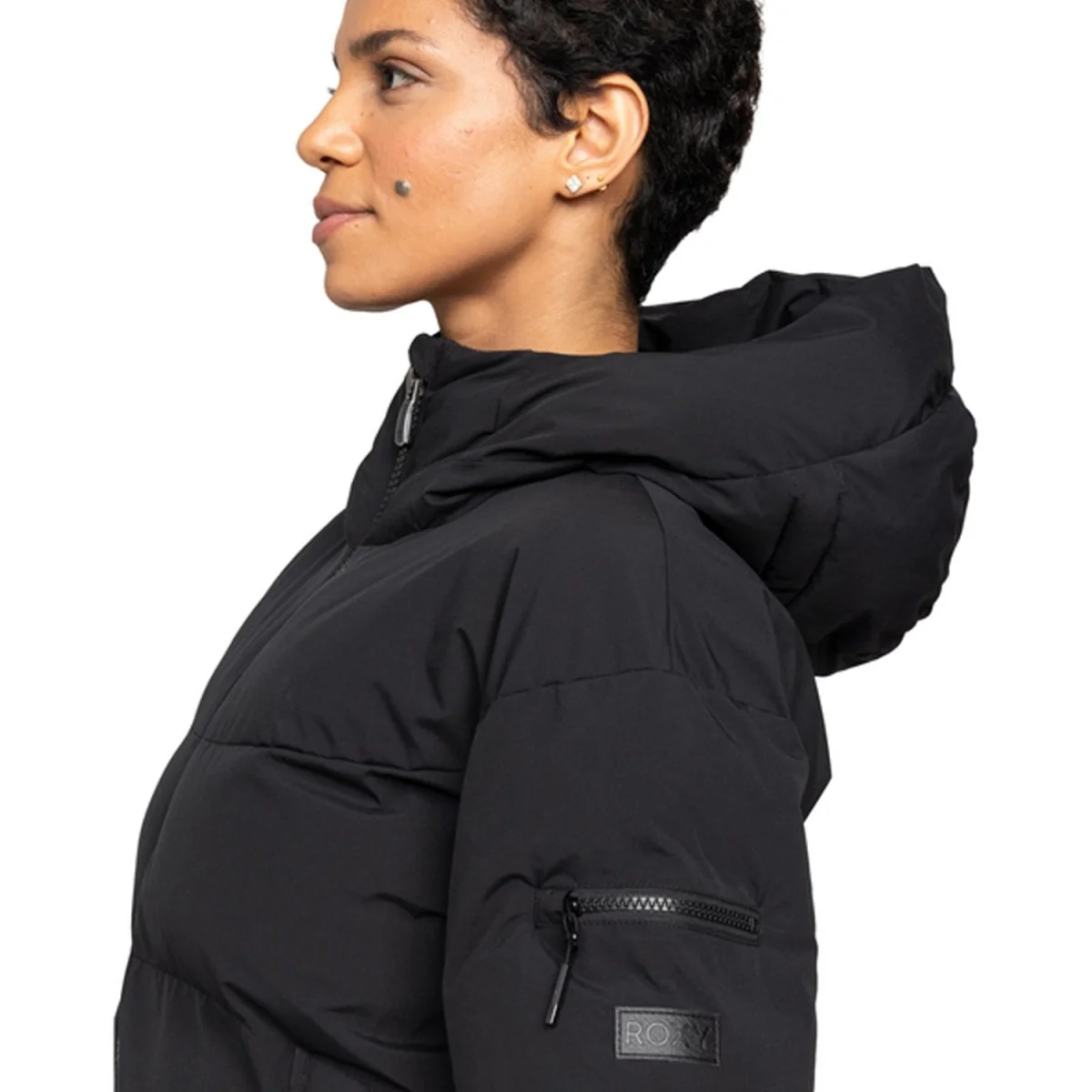 Roxy Women's Alofted Puffy Jacket 2025 Anthracite - Image 3