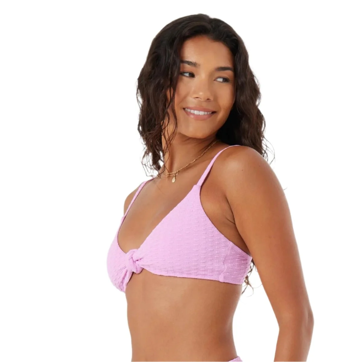 Roxy Women's Haliewa Knot Bralette Top Lilac - Image 3