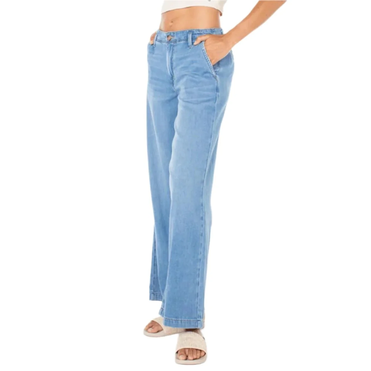Roxy Women's Kalani Denim Pant Indigo Musk Denim Wash - Image 3