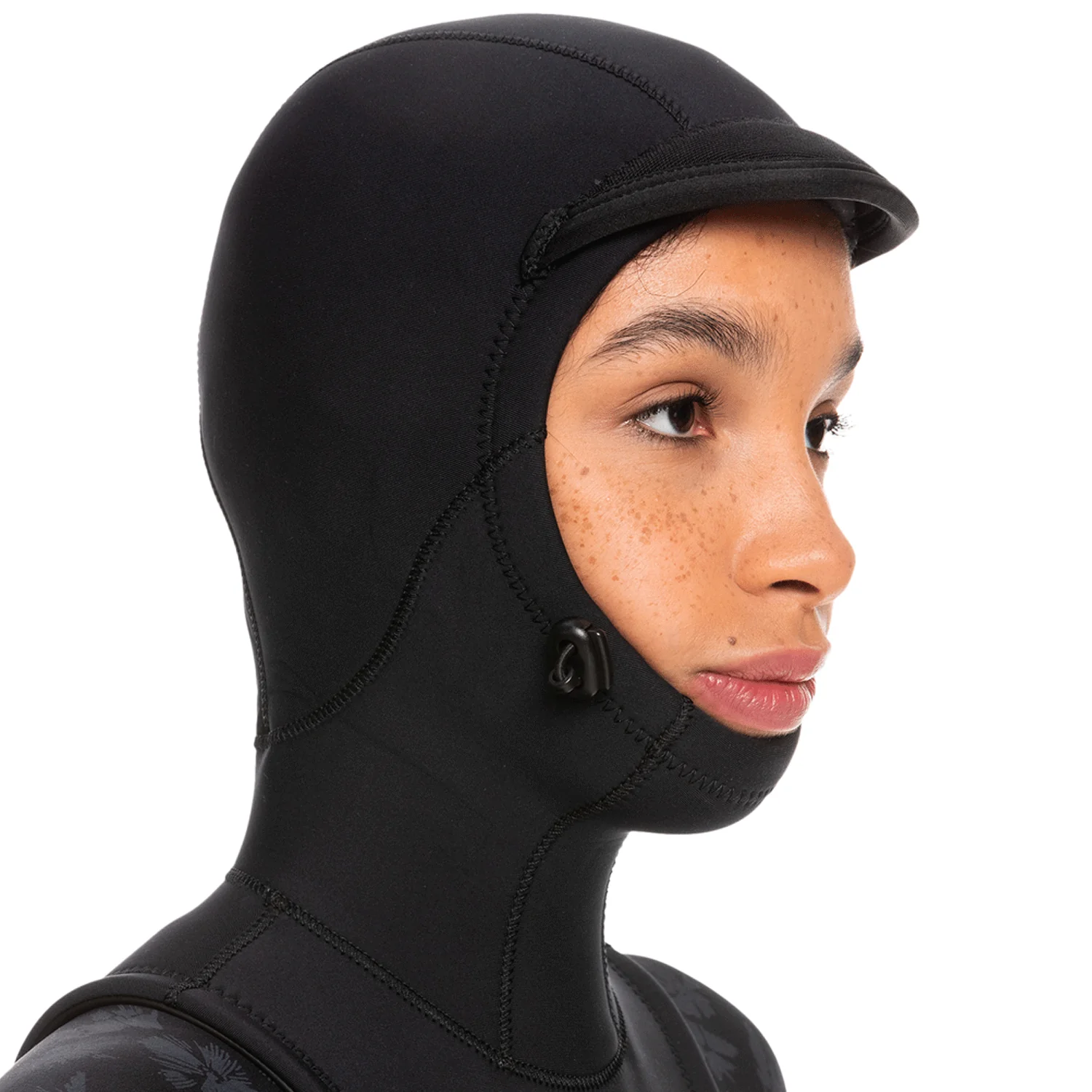 Roxy Women's Swell 5/4/3mm Hooded Chest Zip Wetsuit Black - Image 4