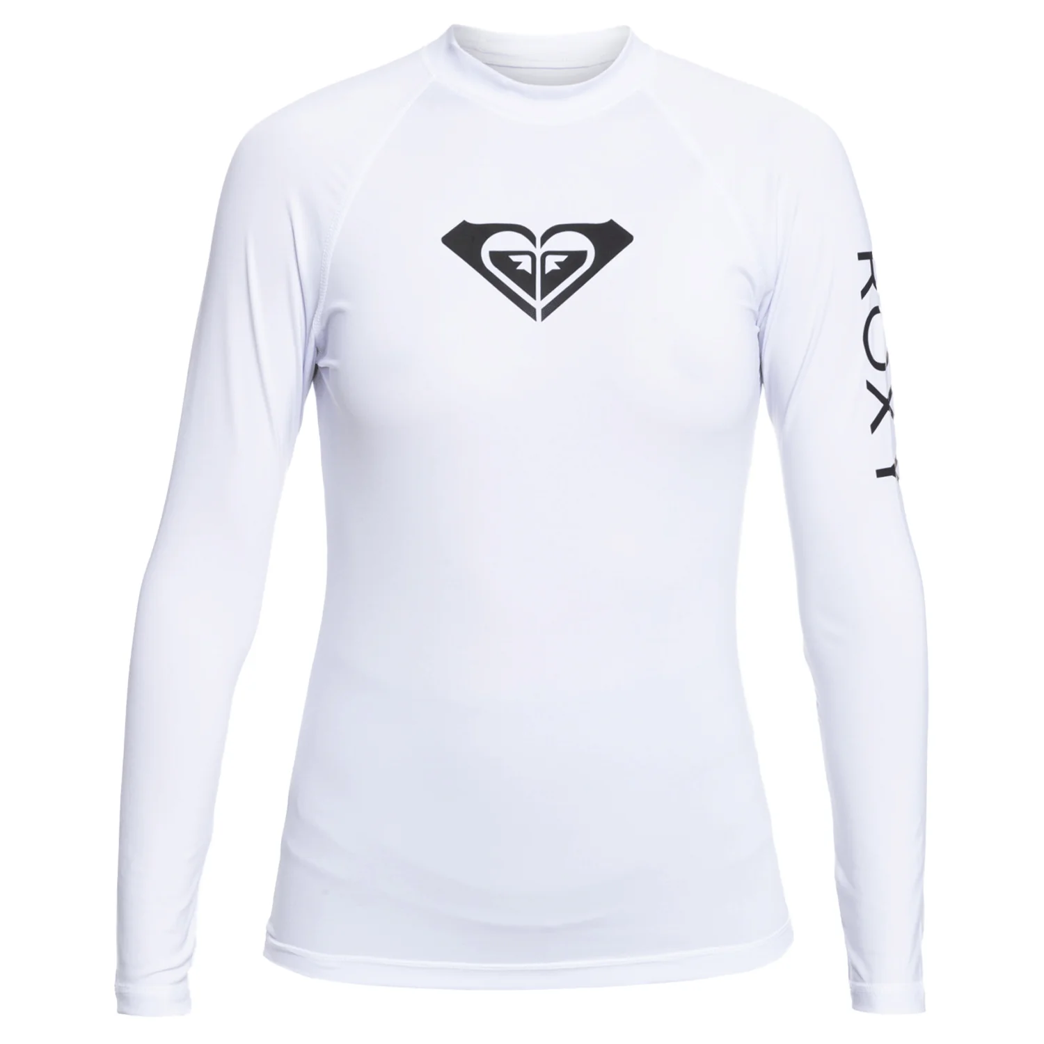 Roxy Women's Whole Hearted Long Sleeve UPF 50 Rashguard Bright White - Image 3
