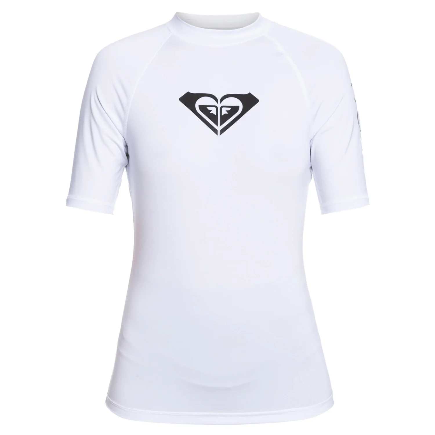 Roxy Women's Whole Hearted Short Sleeve UPF 50 Rashguard Bright White - Image 3