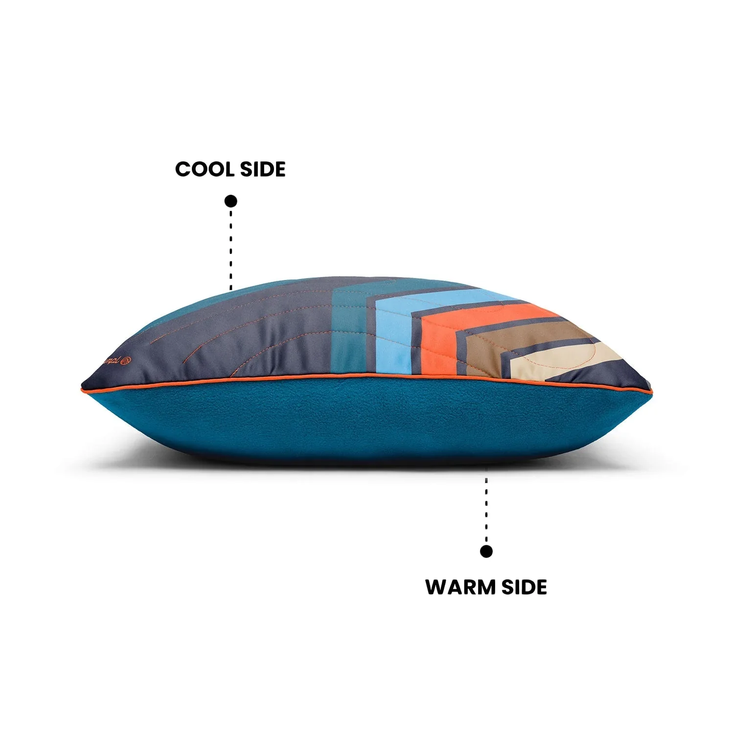 Rumpl Camp Pillow Midnight Retro Stripes - Image 3