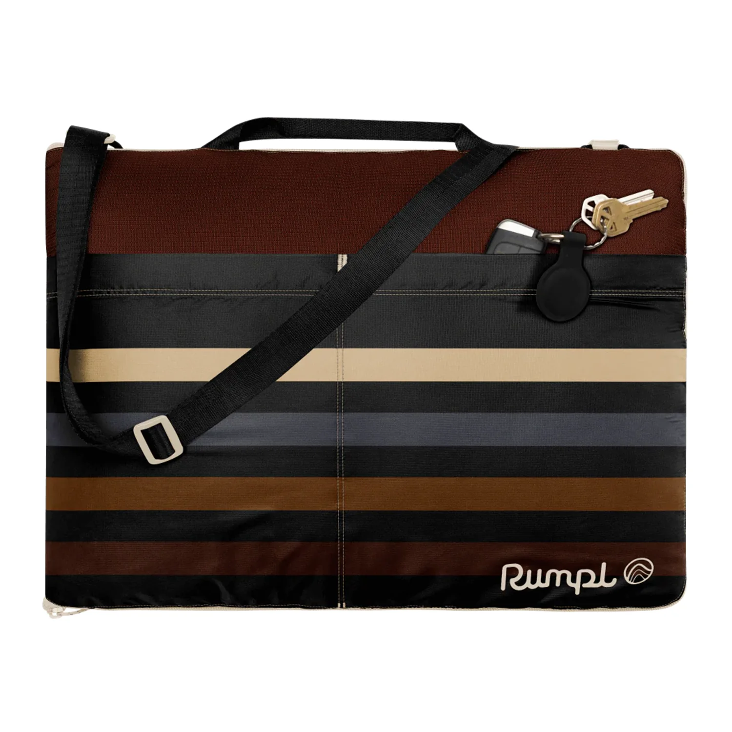 Rumpl Stash Mat Mocha Mini Stripes - Image 2