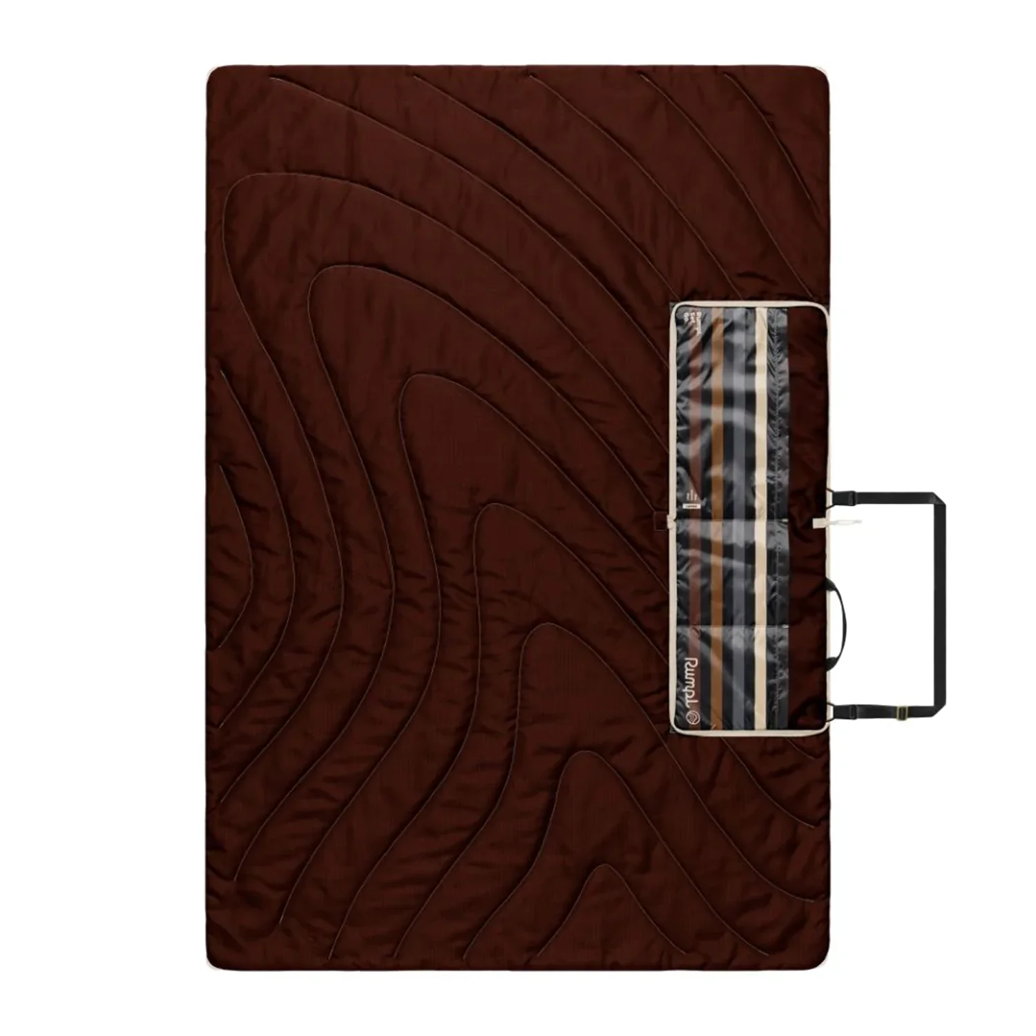 Rumpl Stash Mat Mocha Mini Stripes - Image 4