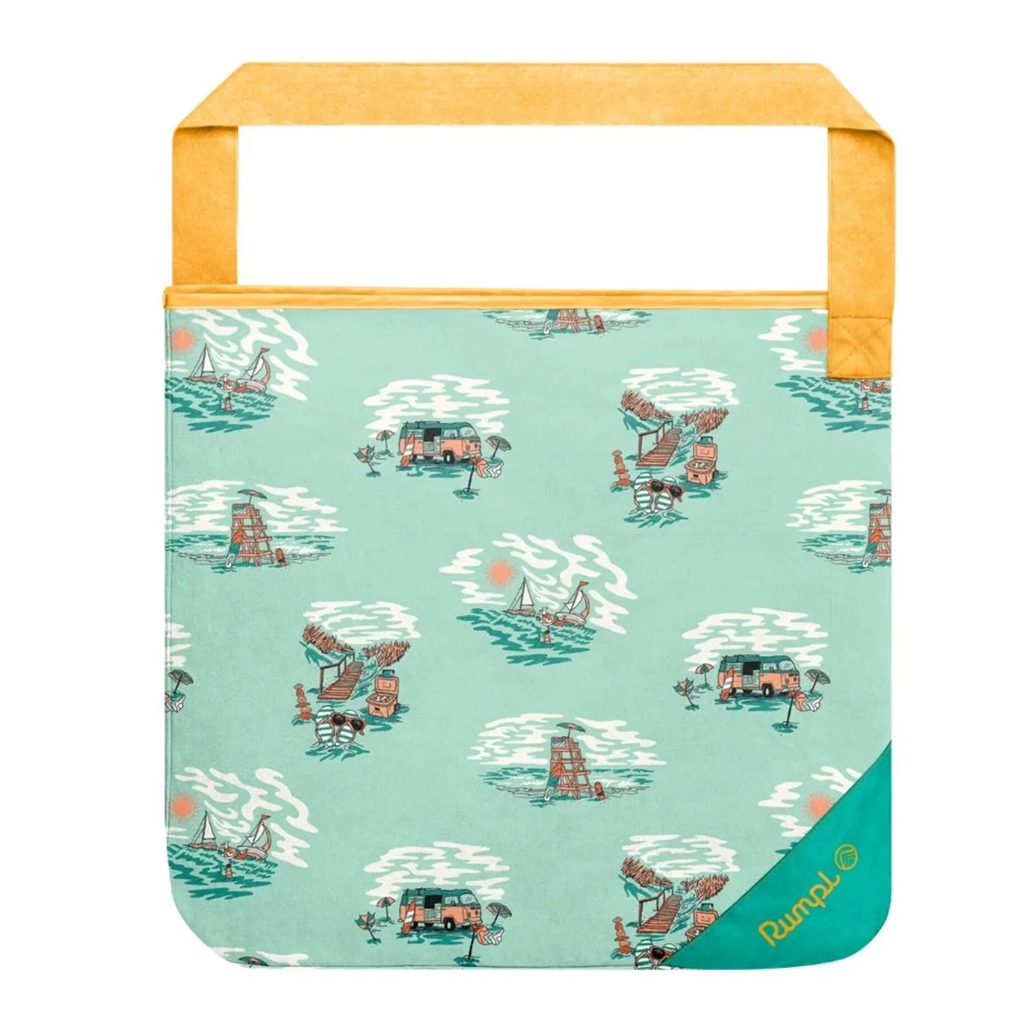 Rumpl Tech Towel Tote Aqua Outer Banks - Image 3