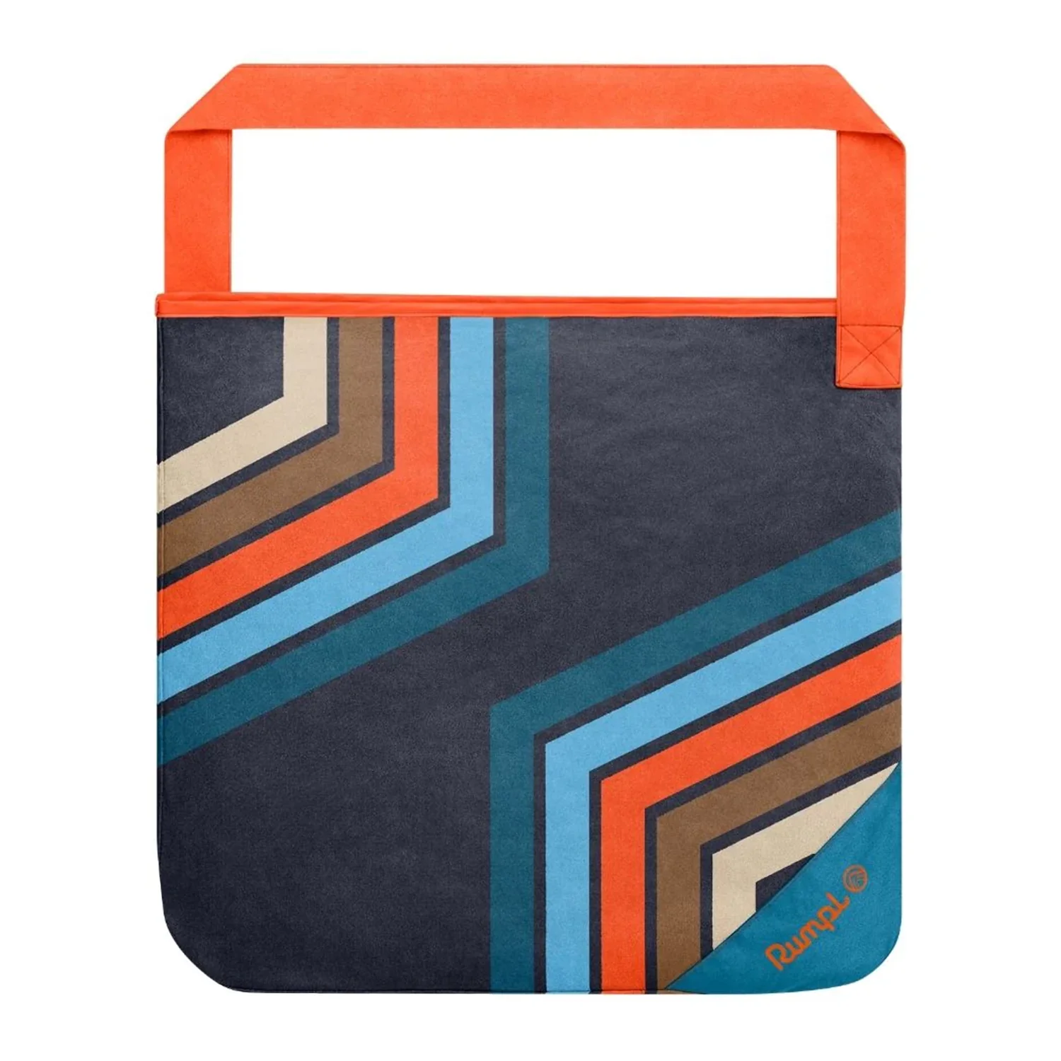 Rumpl Tech Towel Tote Midnight Retro Stripes - Image 3