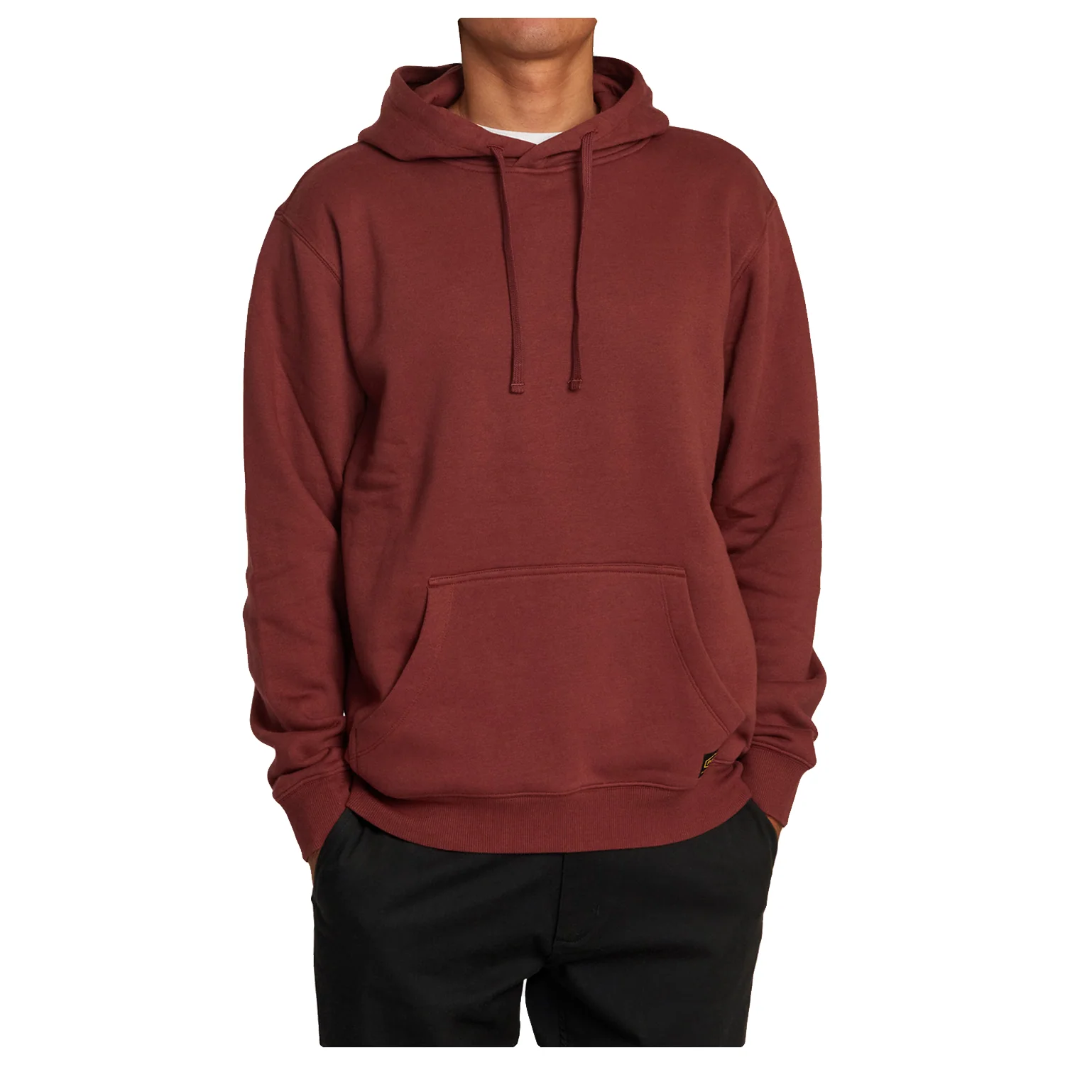 RVCA Men's Americana Hoodie 2 Red Earth - Image 4