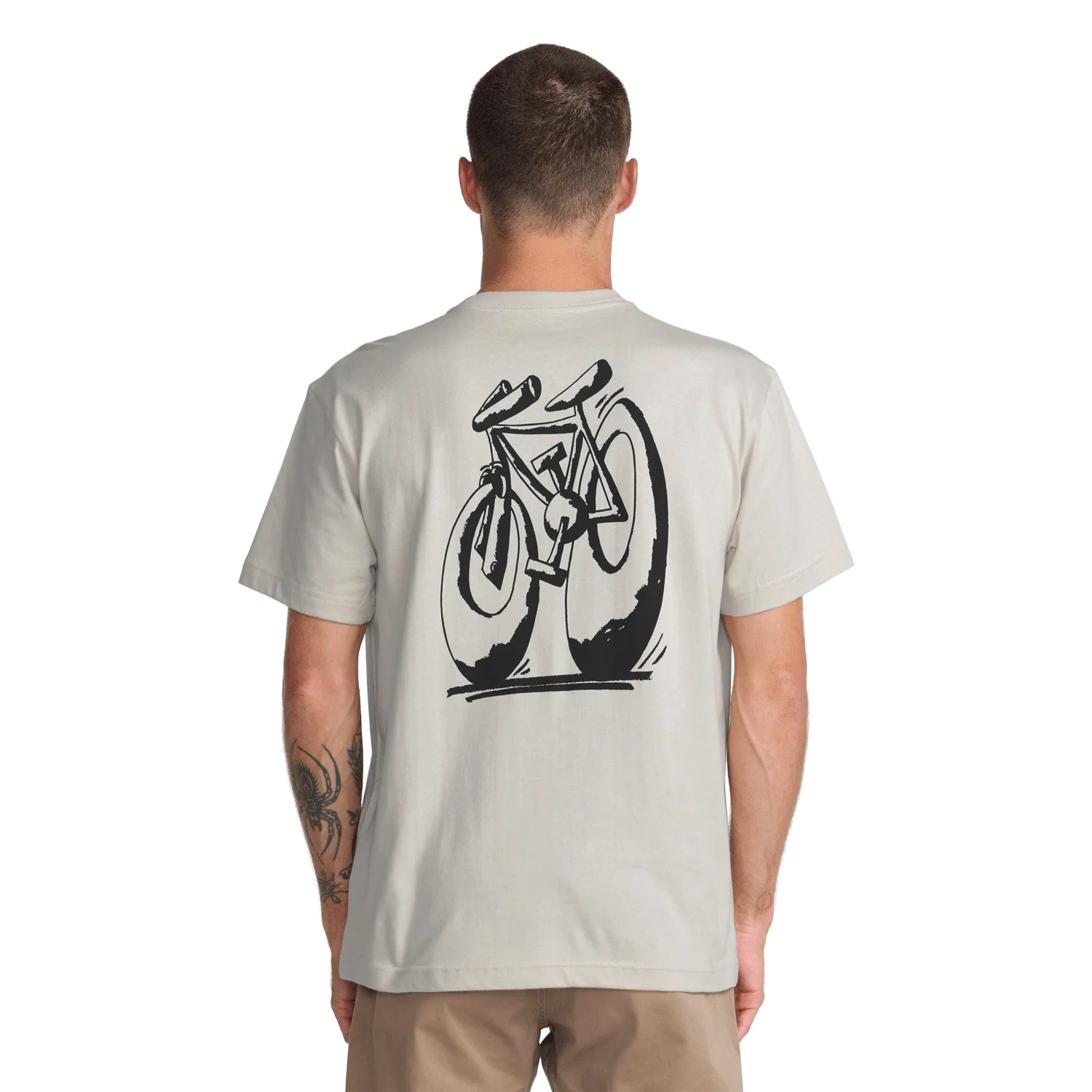 RVCA Men's Cycle Service T Shirt Ceramic - Image 2
