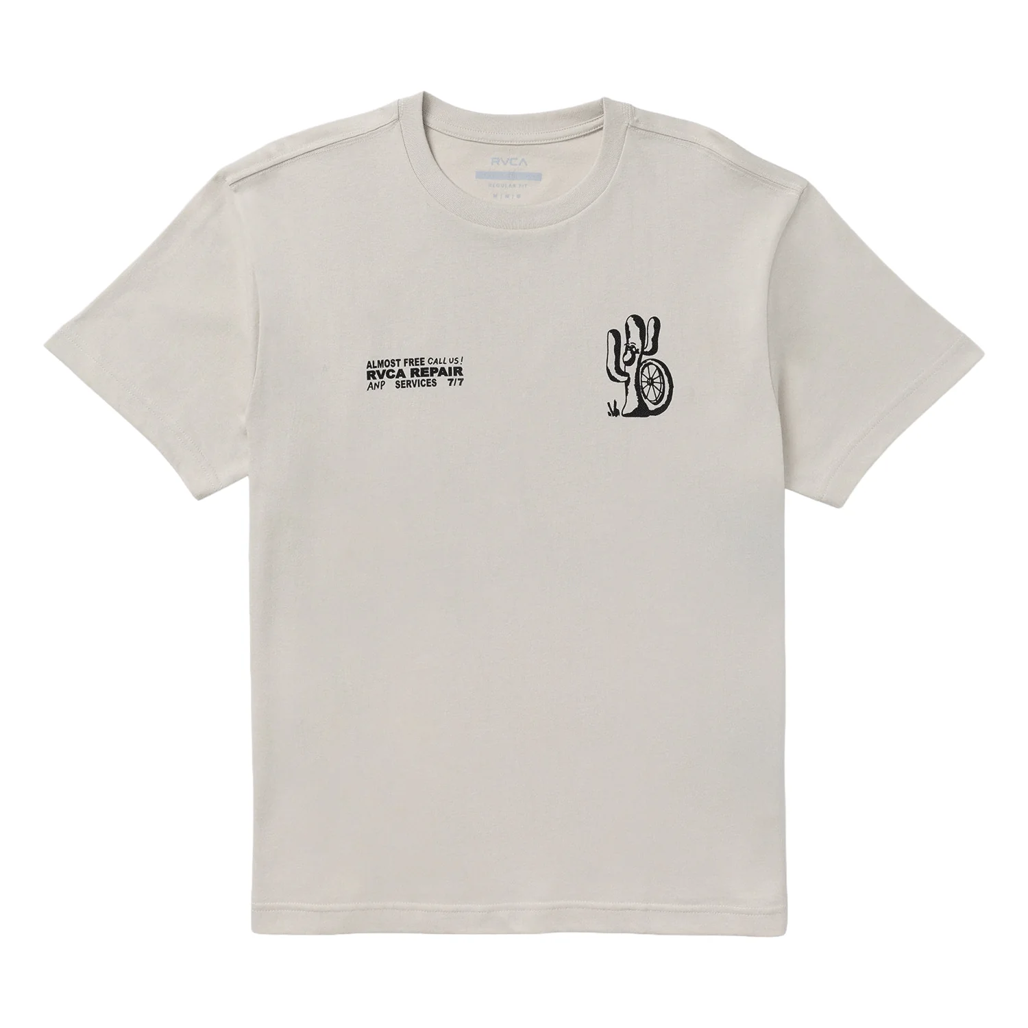 RVCA Men's Cycle Service T Shirt Ceramic - Image 3