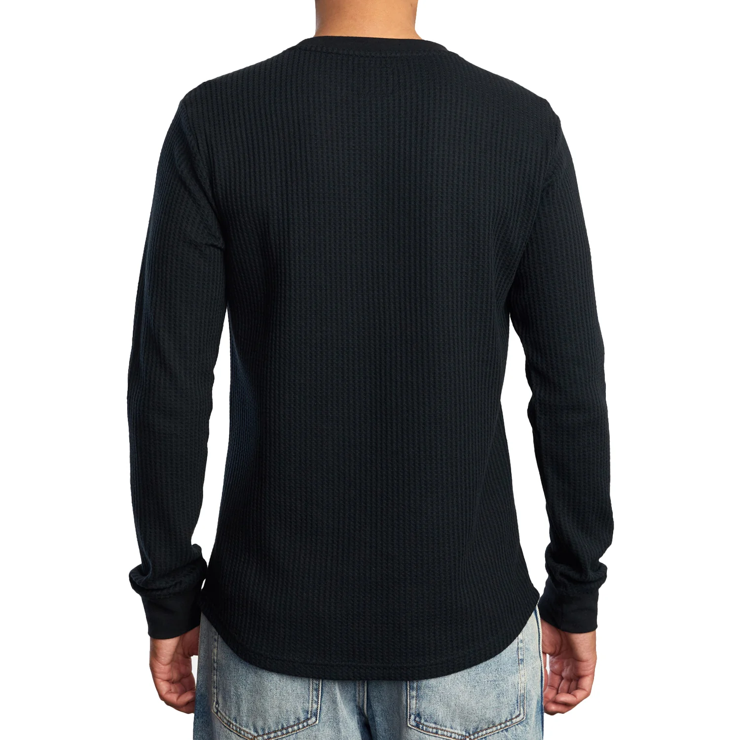 RVCA Men's Day Shift Thermal L/S Shirt Black - Image 2