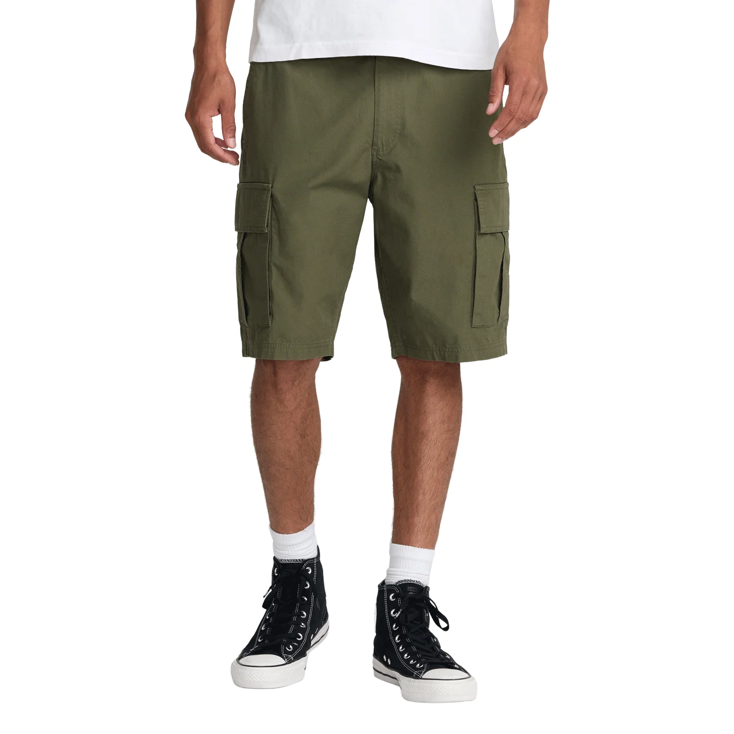 RVCA Men's Dayshift 21" Cargo Short Olive - Image 3