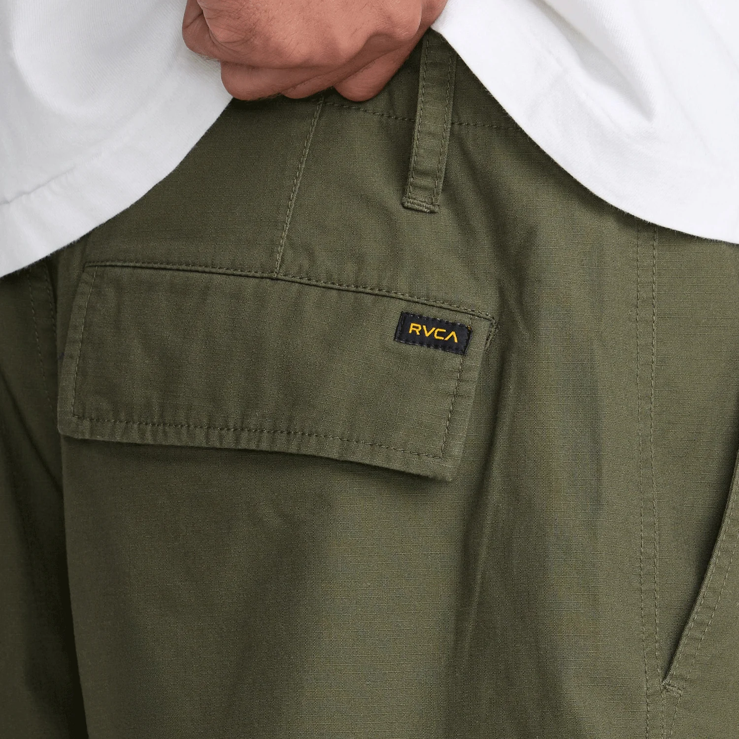 RVCA Men's Dayshift 21" Cargo Short Olive - Image 5