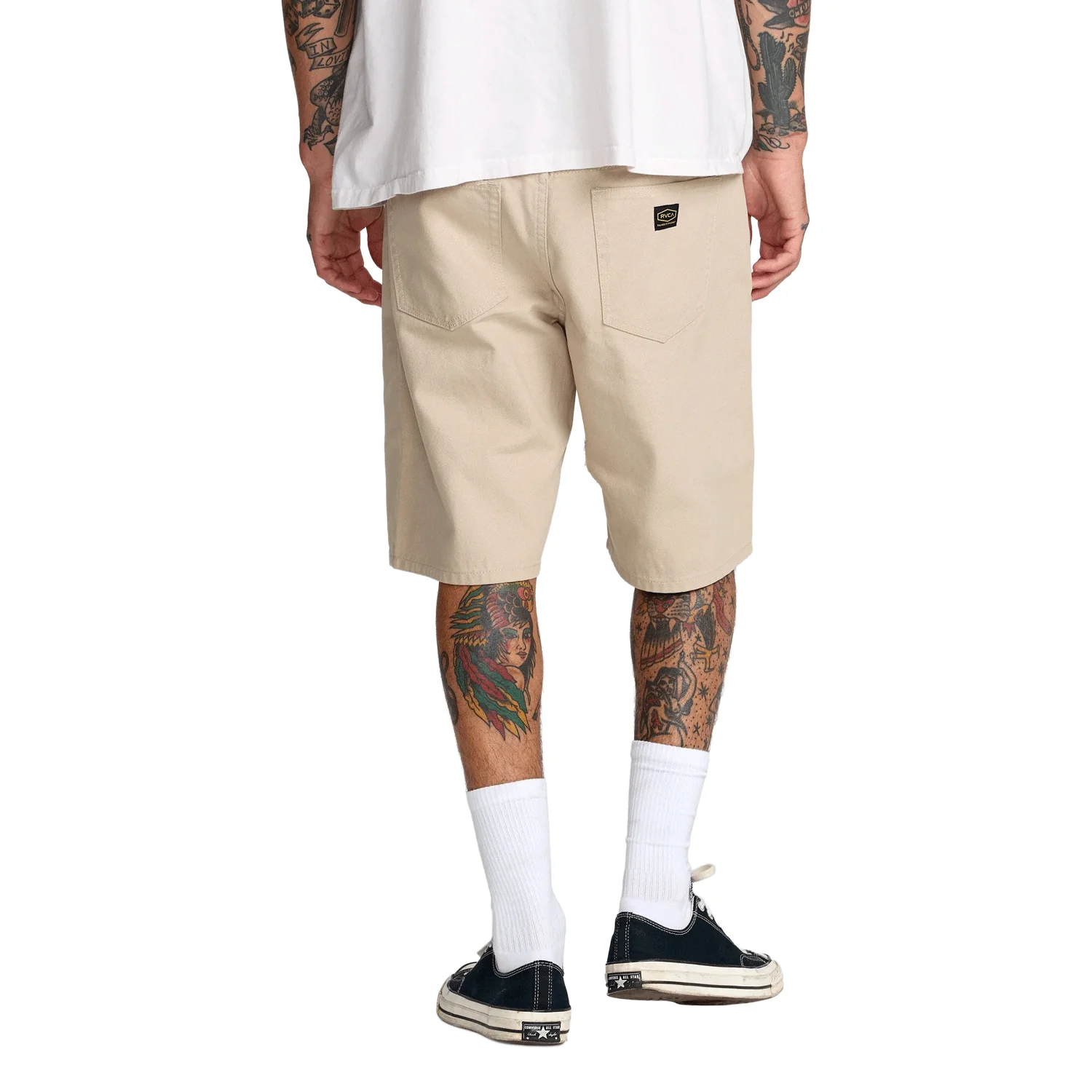 RVCA Men's Dayshift 5 Pocket 21" Short Light Khaki - Image 4