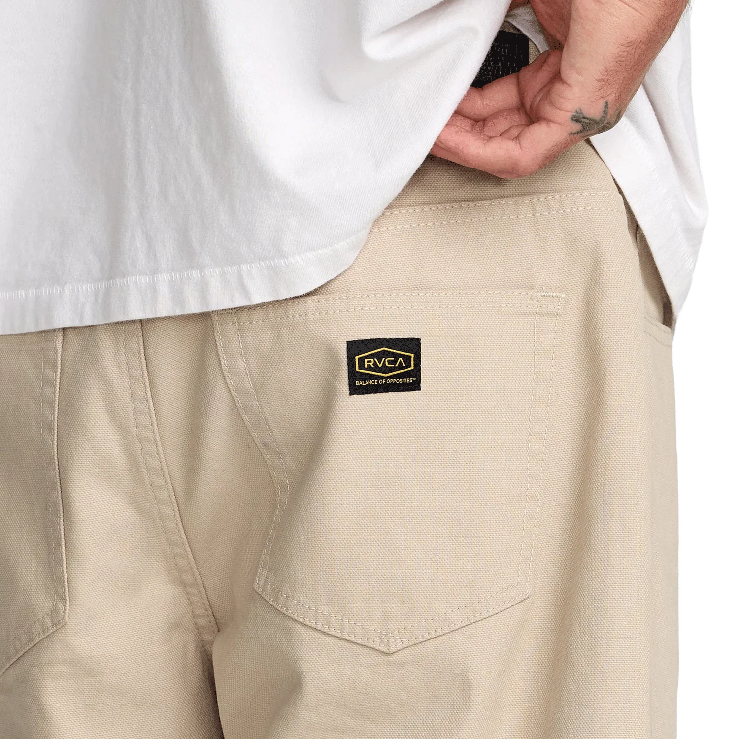 RVCA Men's Dayshift 5 Pocket 21" Short Light Khaki - Image 5