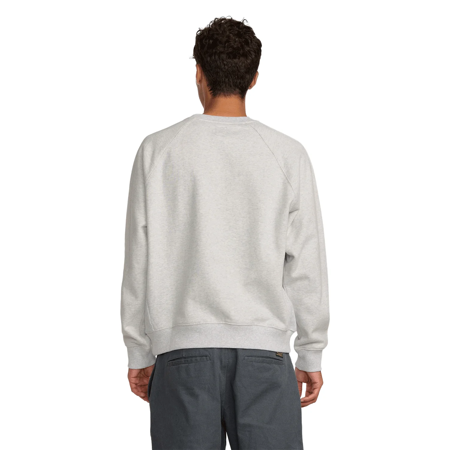 RVCA Men's Dayshift Crew 2 Ash Heather - Image 2