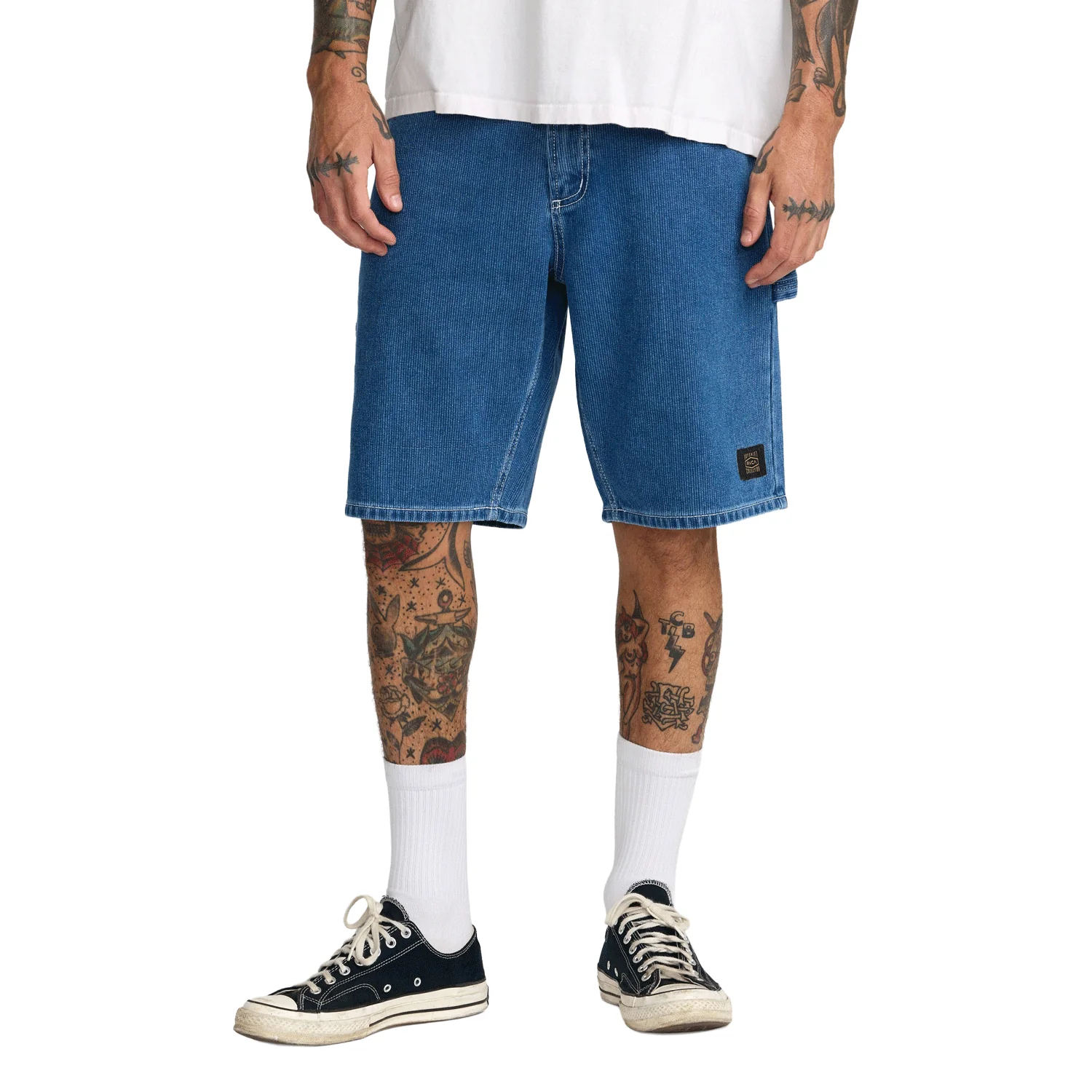RVCA Men's Dayshift Denim 21" Short Blue Collar - Image 3