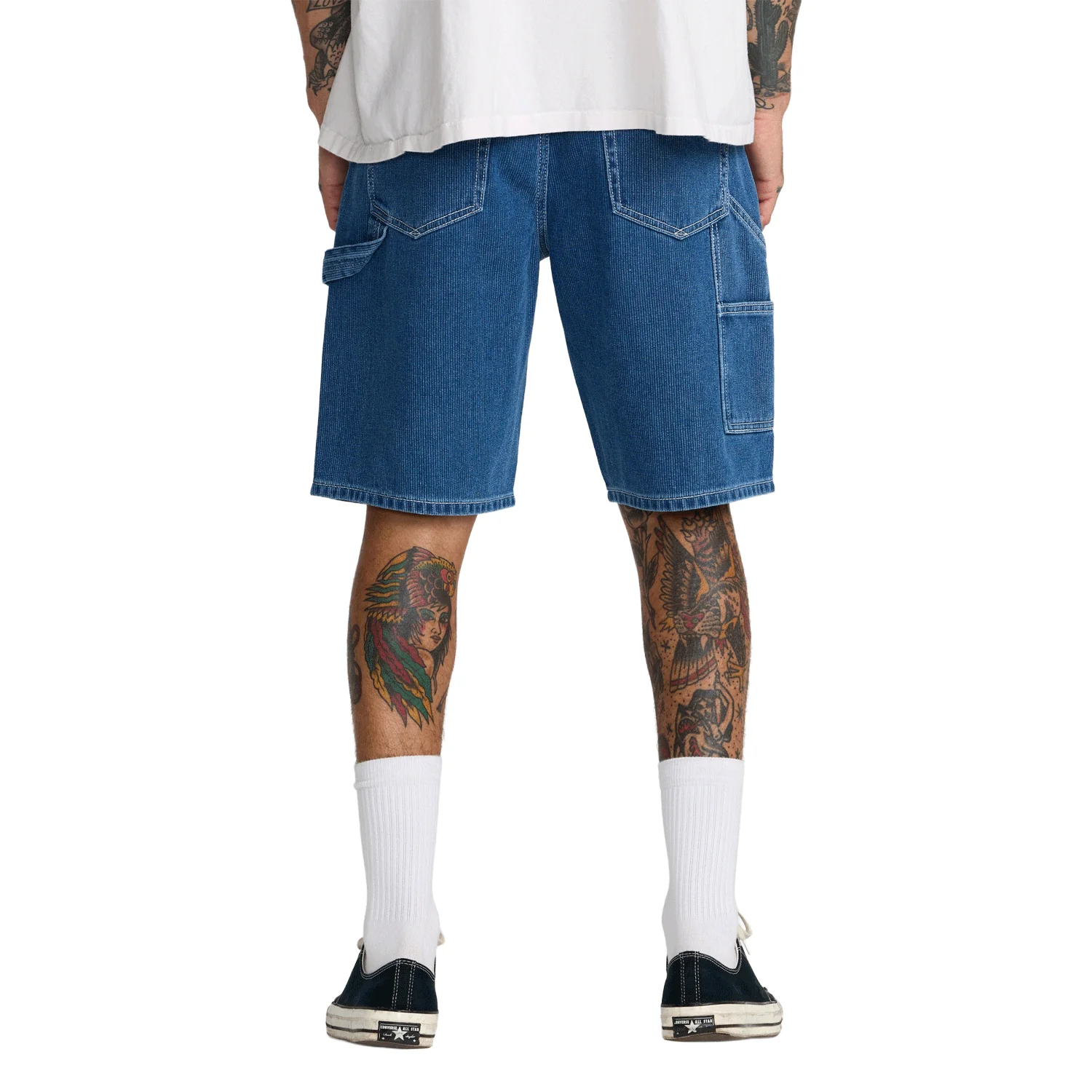 RVCA Men's Dayshift Denim 21" Short Blue Collar - Image 4